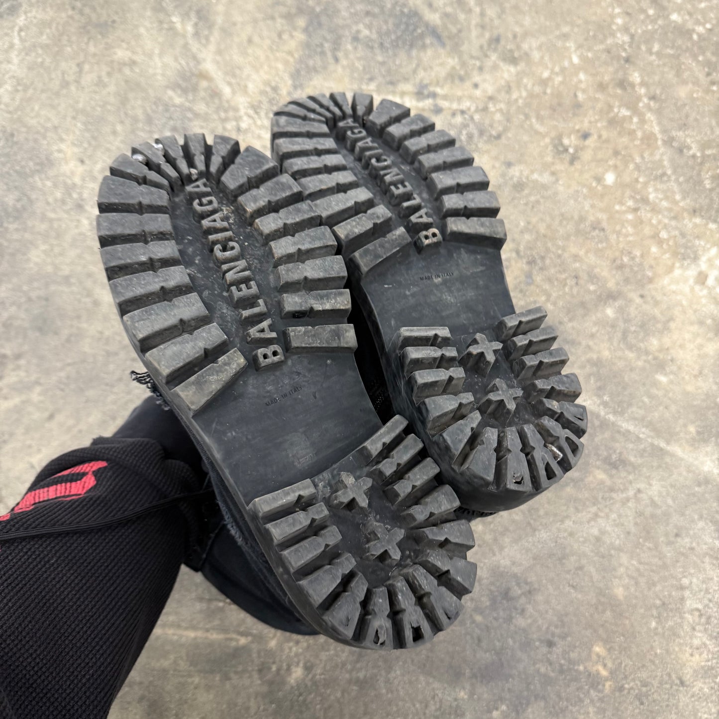 Balenciaga Distressed Strike Boot