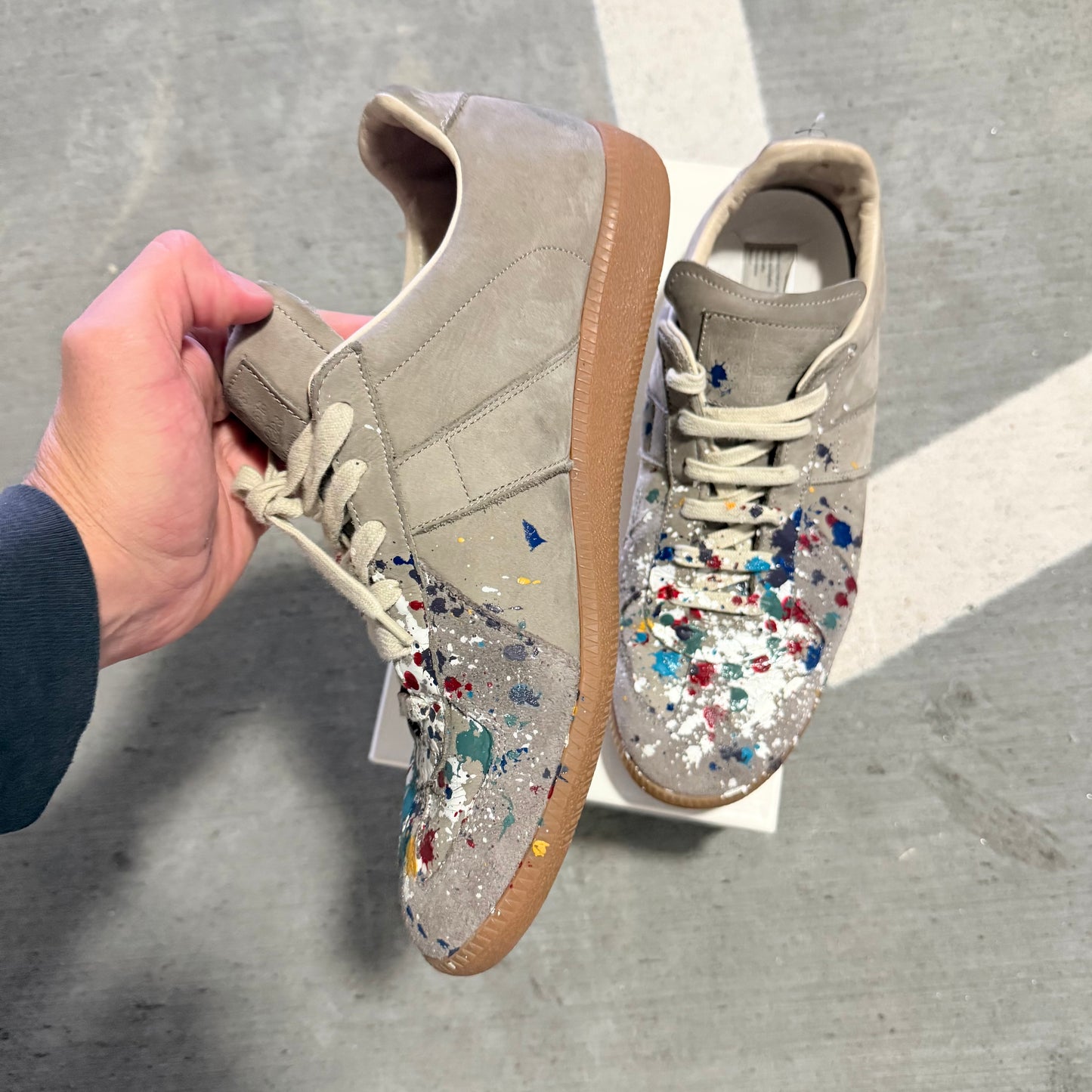 Maison Margiela Splatter Paint GAT IN grey