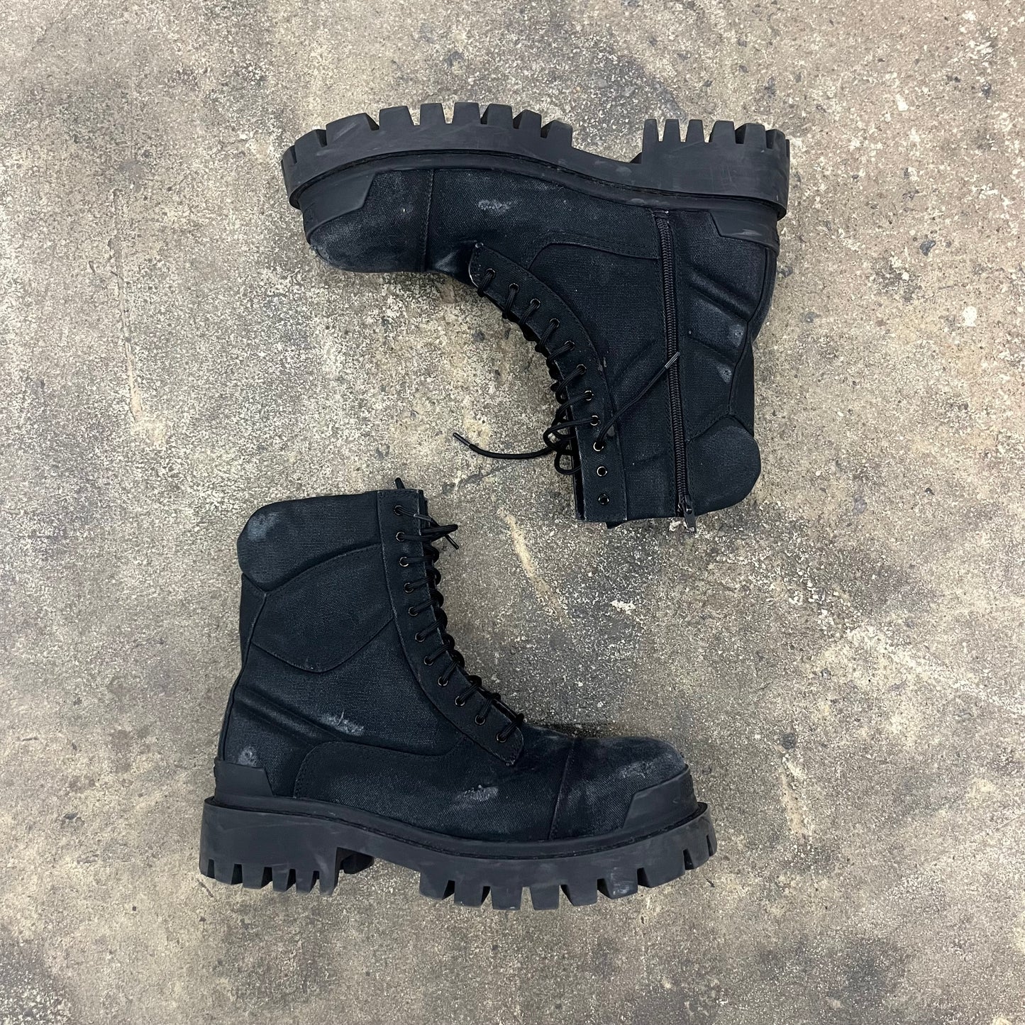 Balenciaga Distressed Strike Boots