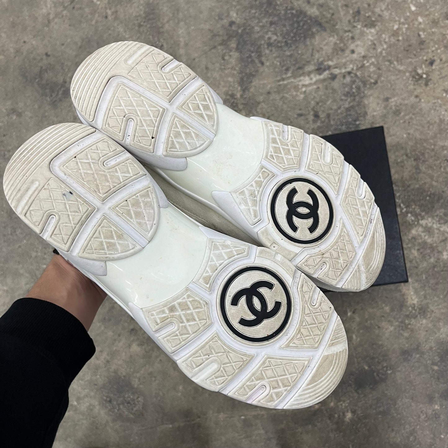 Chanel White Trainers