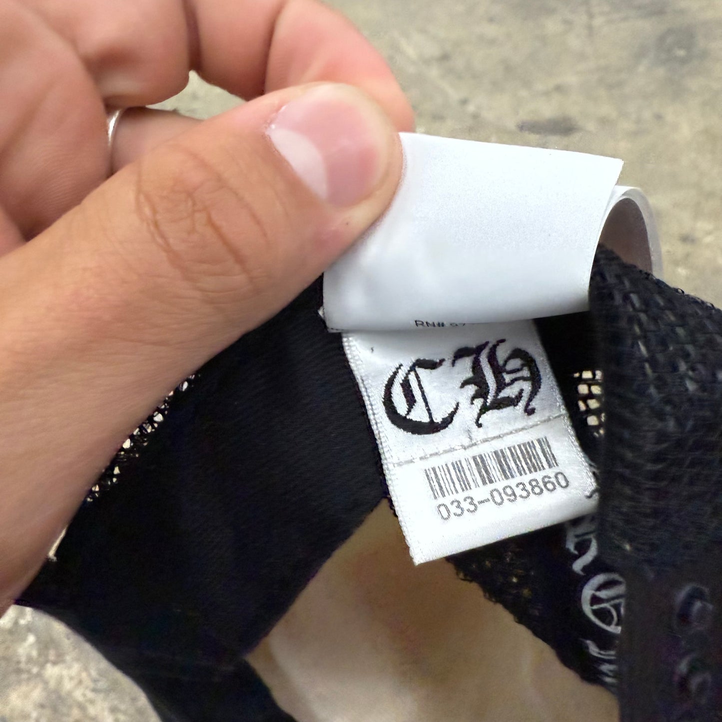 Chrome Hearts Eye Chart Trucker Hat