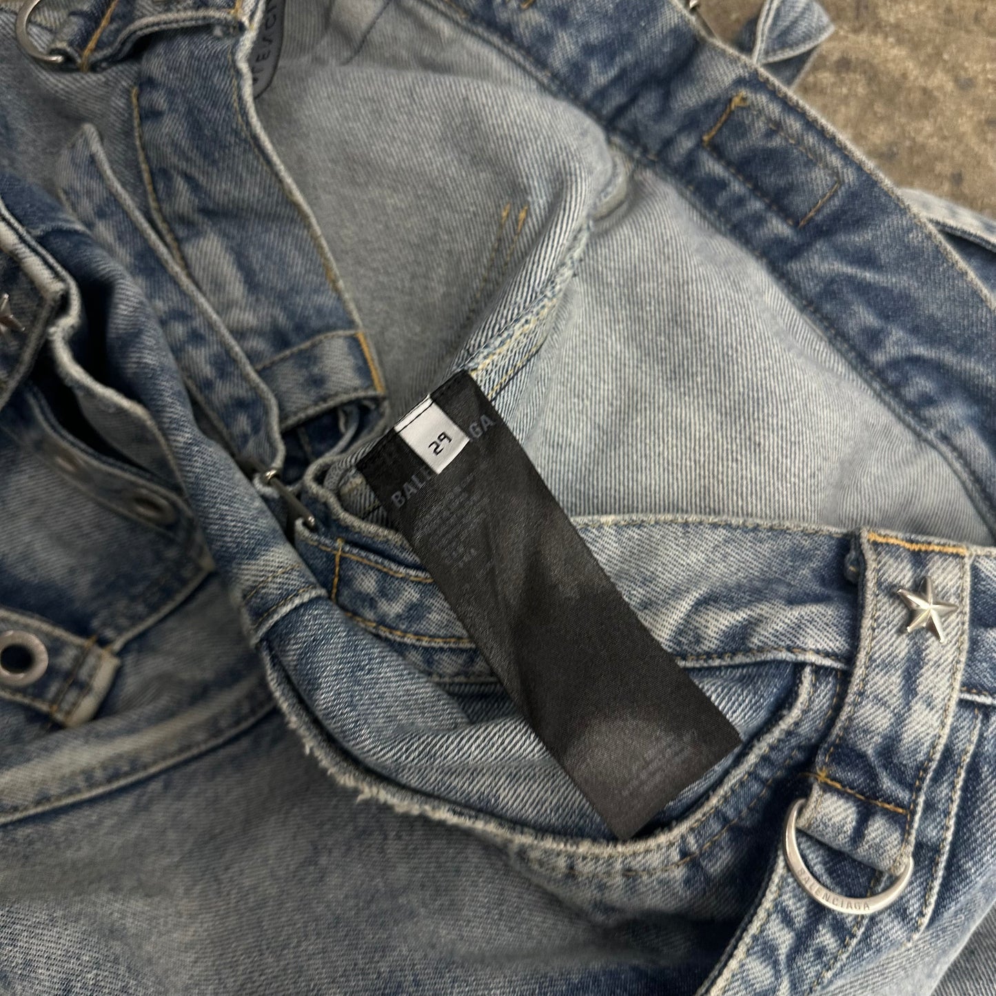 Balenciaga Raver Denim in Blue