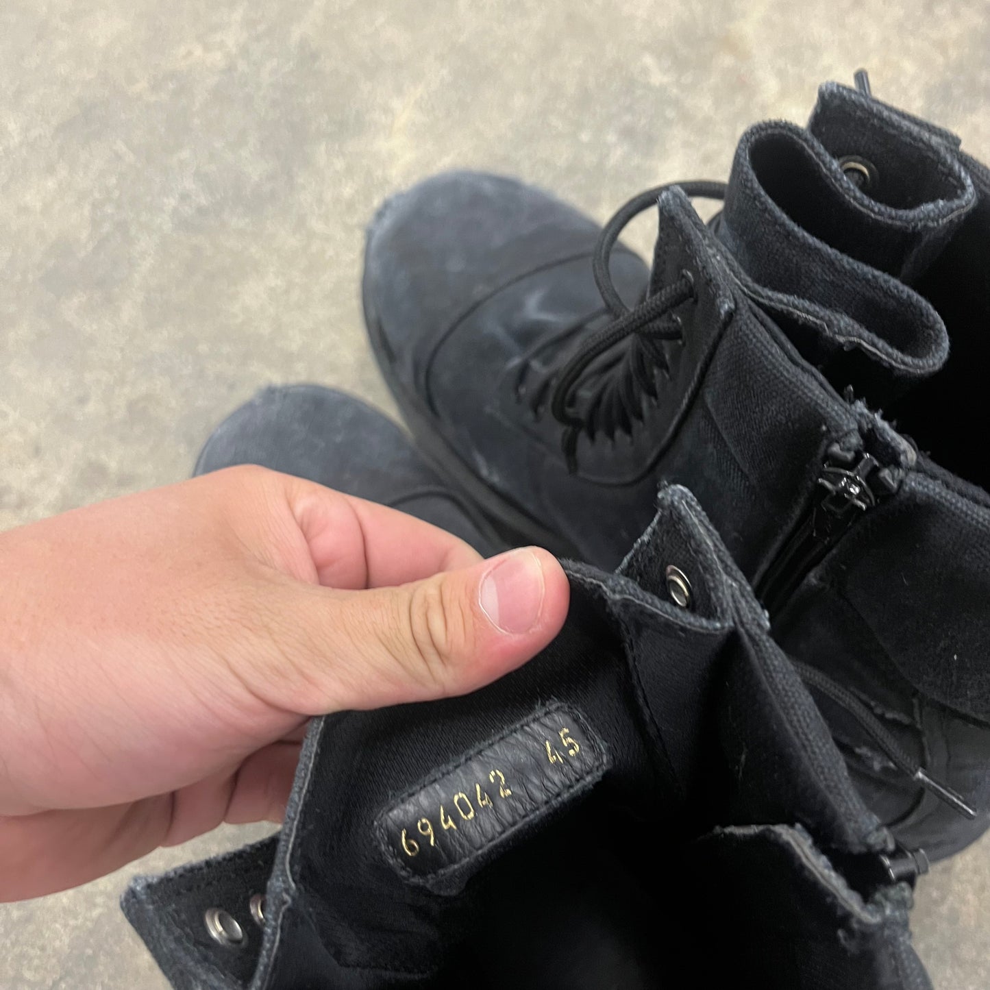 Balenciaga Distressed Strike Boots