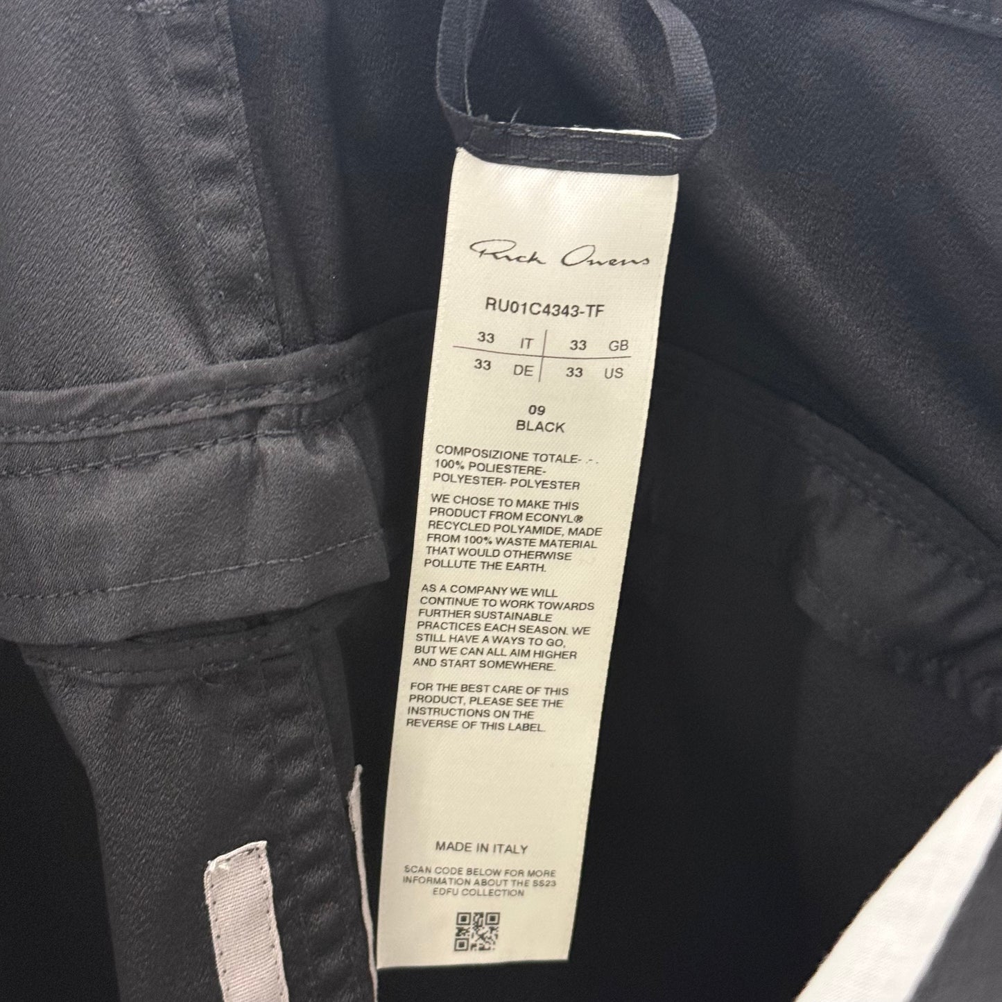 Rick Owens Banana Cut Denim