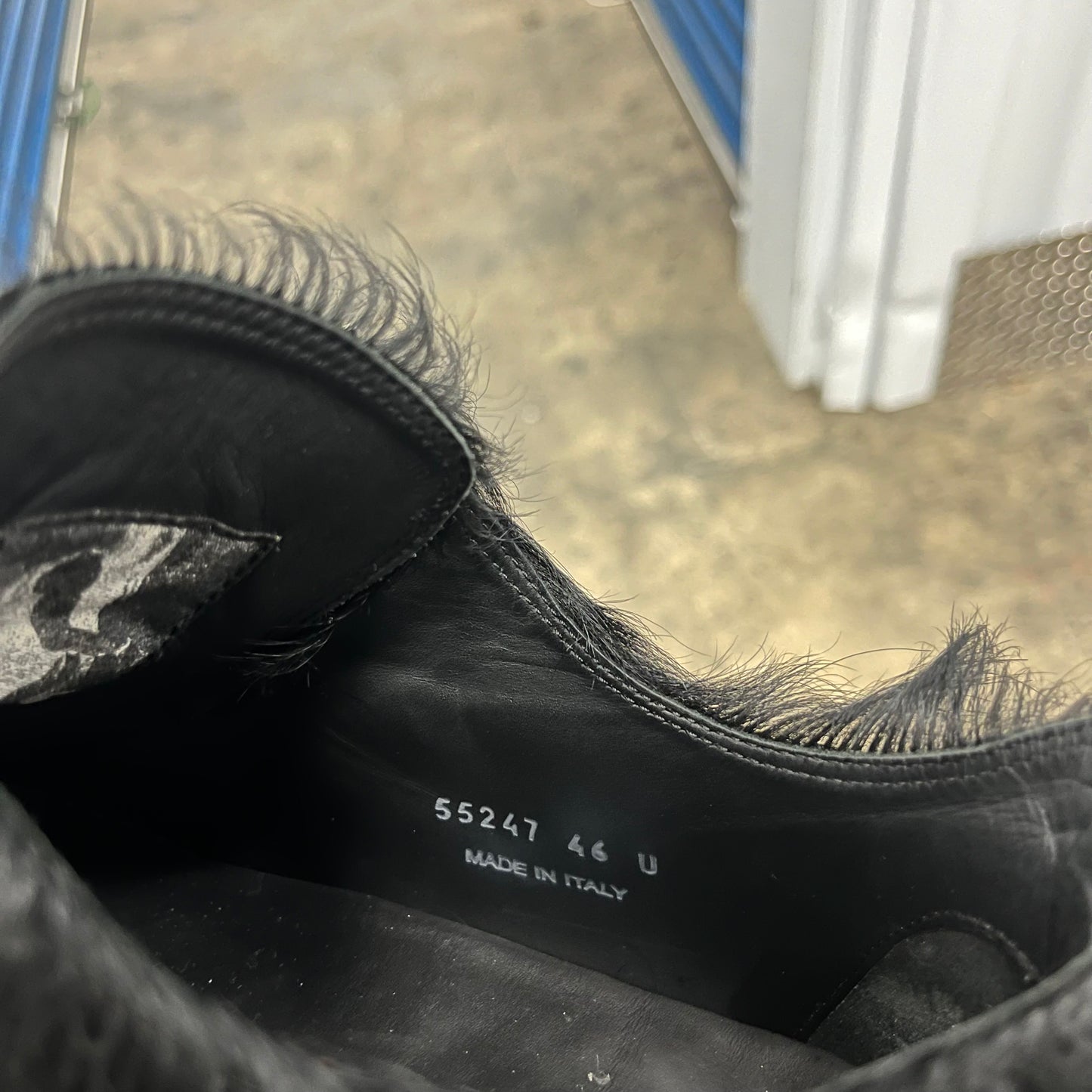 Rick Owens Pony Hair Ramones