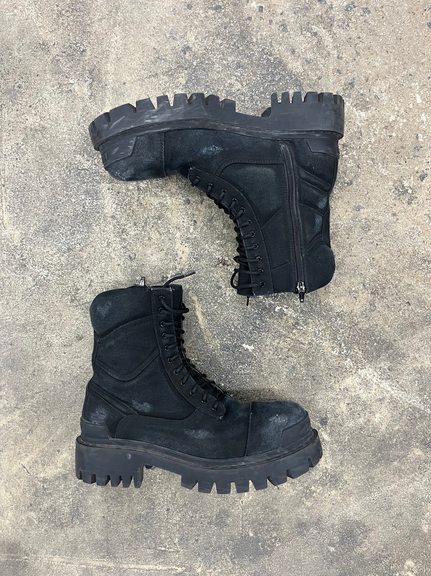 Balenciaga Distressed Strike Boot