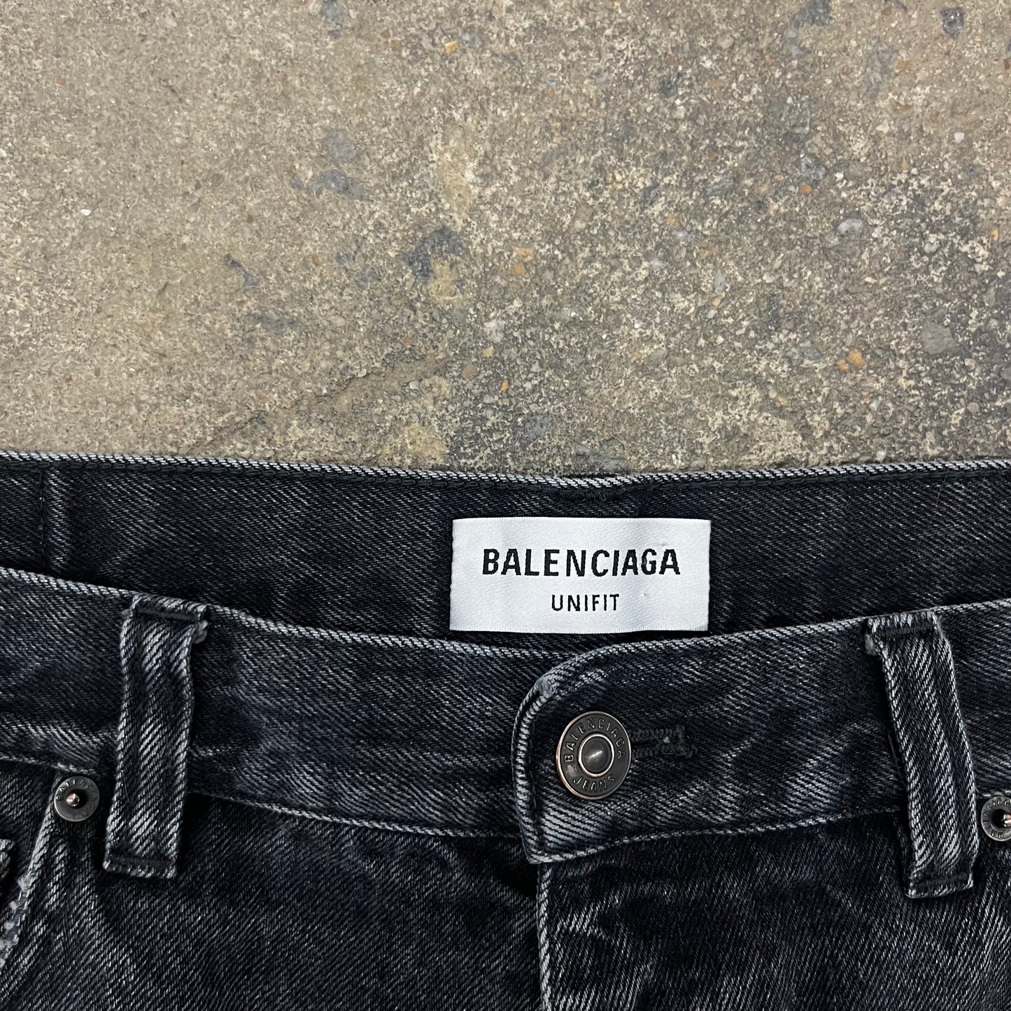 Balenciaga Distressed Flared denim