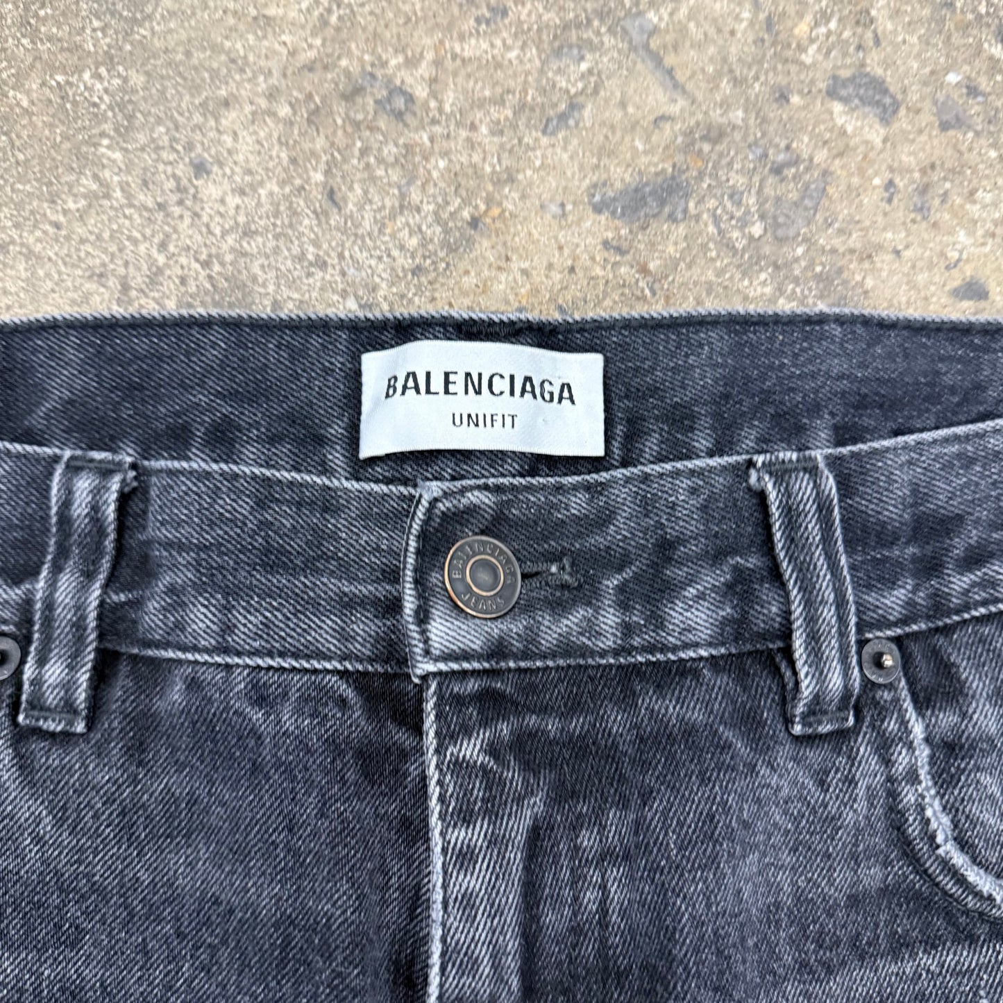 Balenciaga Distressed Flared Denim
