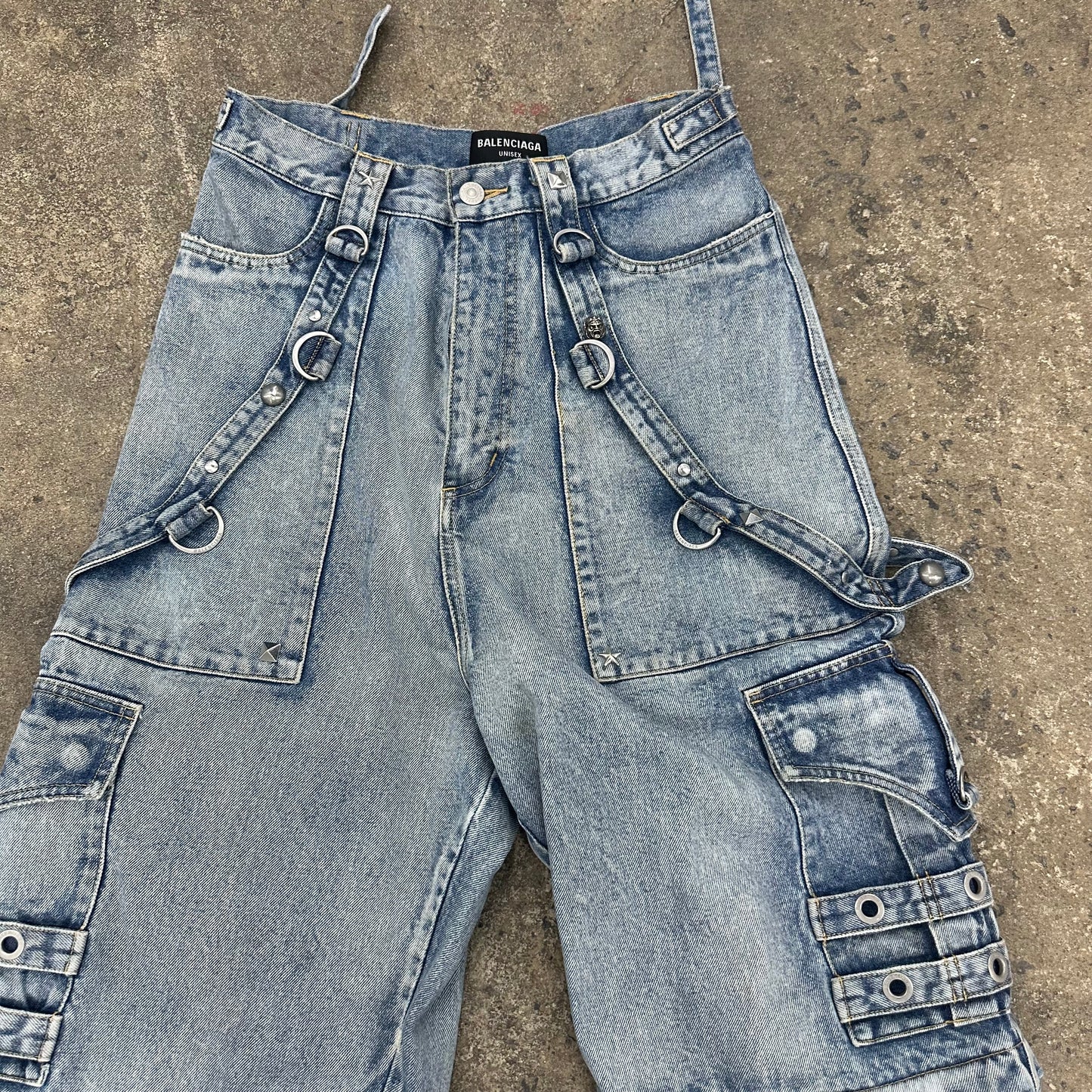 Balenciaga Raver Denim in Blue
