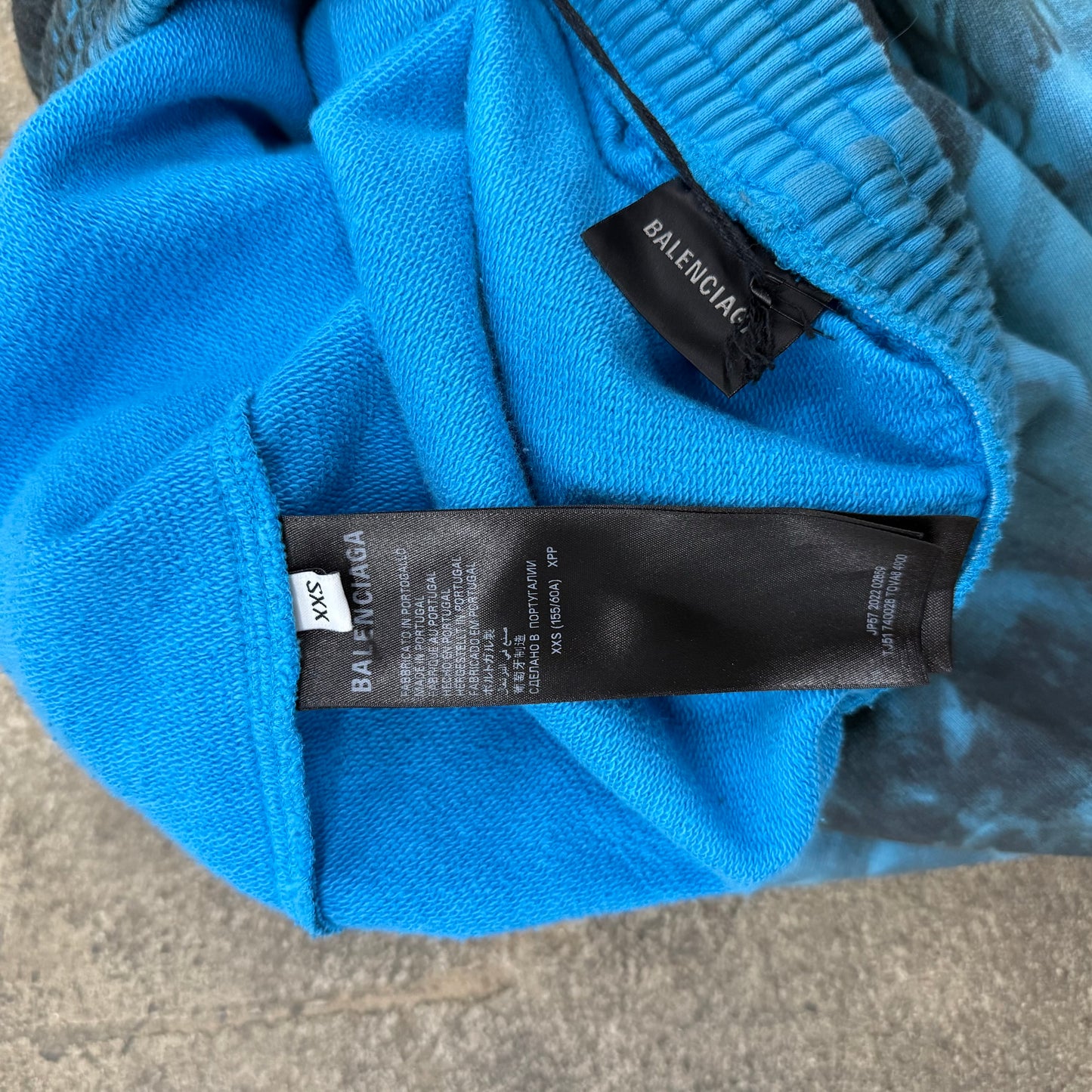 Balenciaga Blue Graffiti Sweatpants