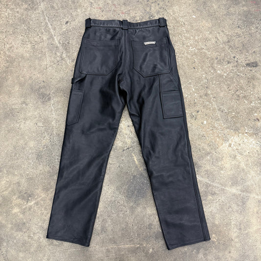 Chrome Hearts Leather Fleurknee Carpenters