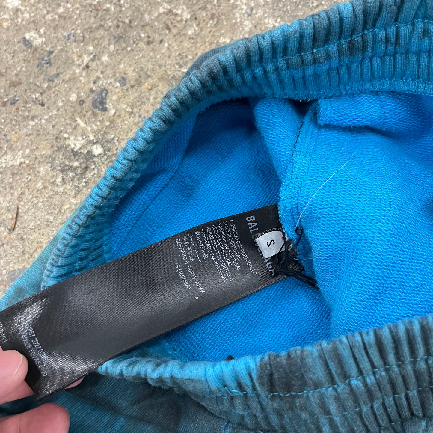 Balenciaga Graffiti Blue Skater Sweats