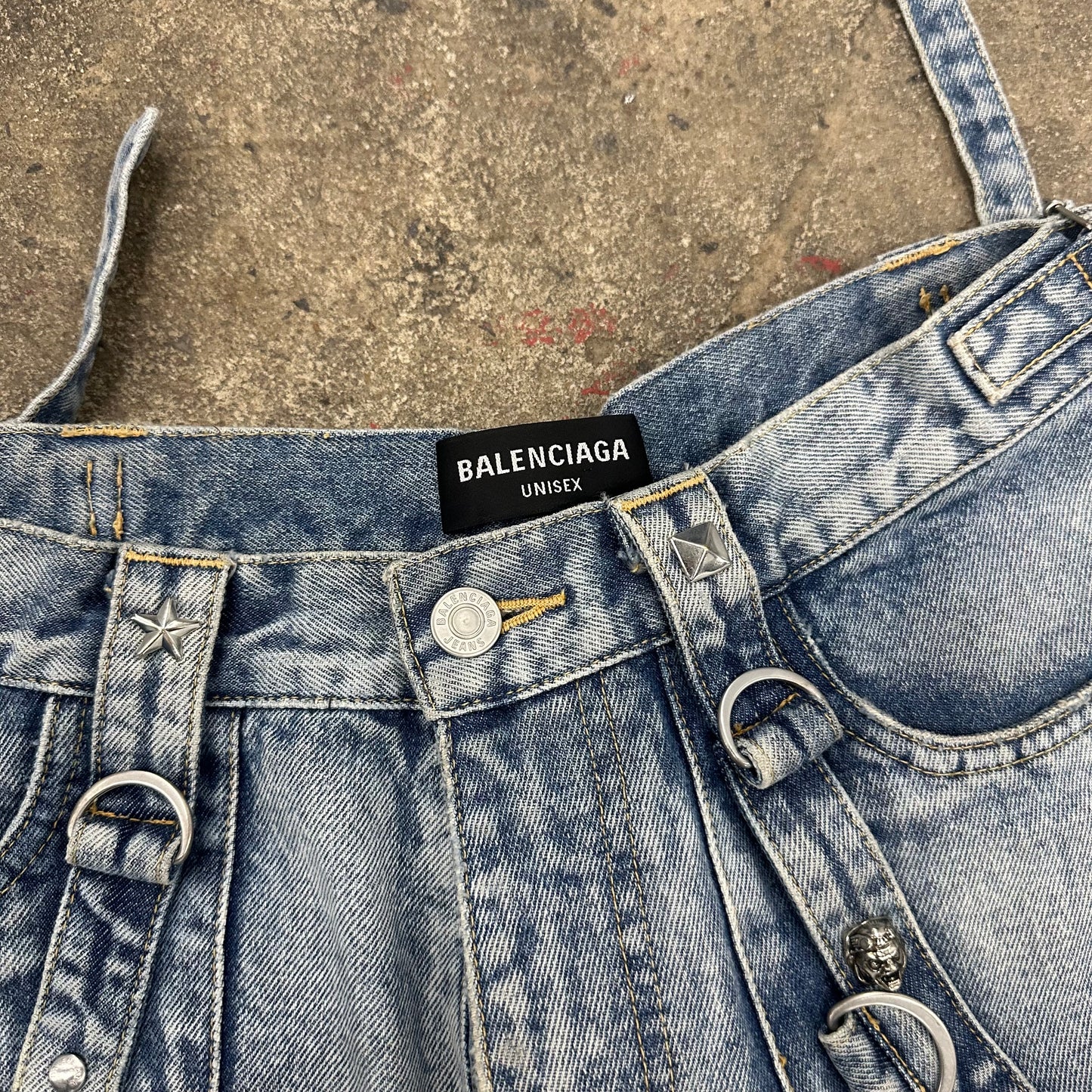 Balenciaga Raver Denim in Blue