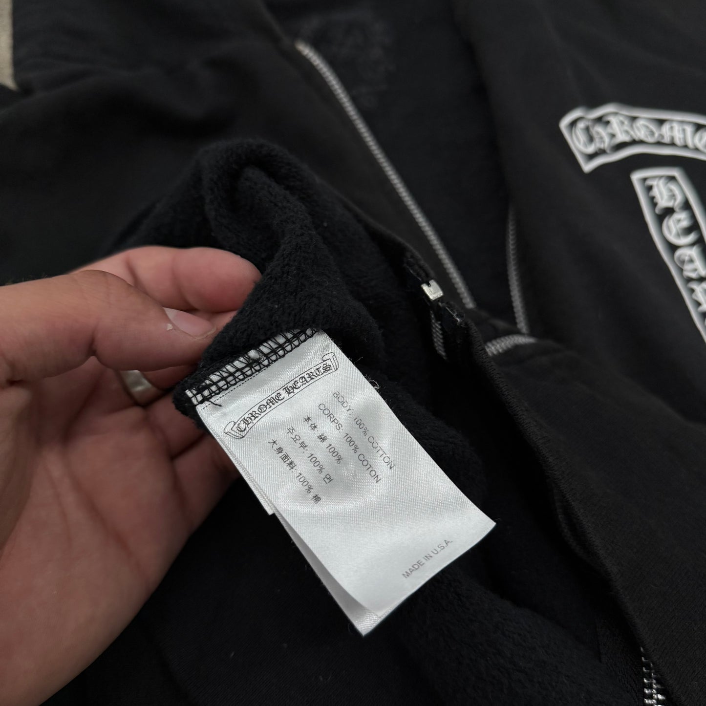 Chrome Hearts T-Bar Zipup