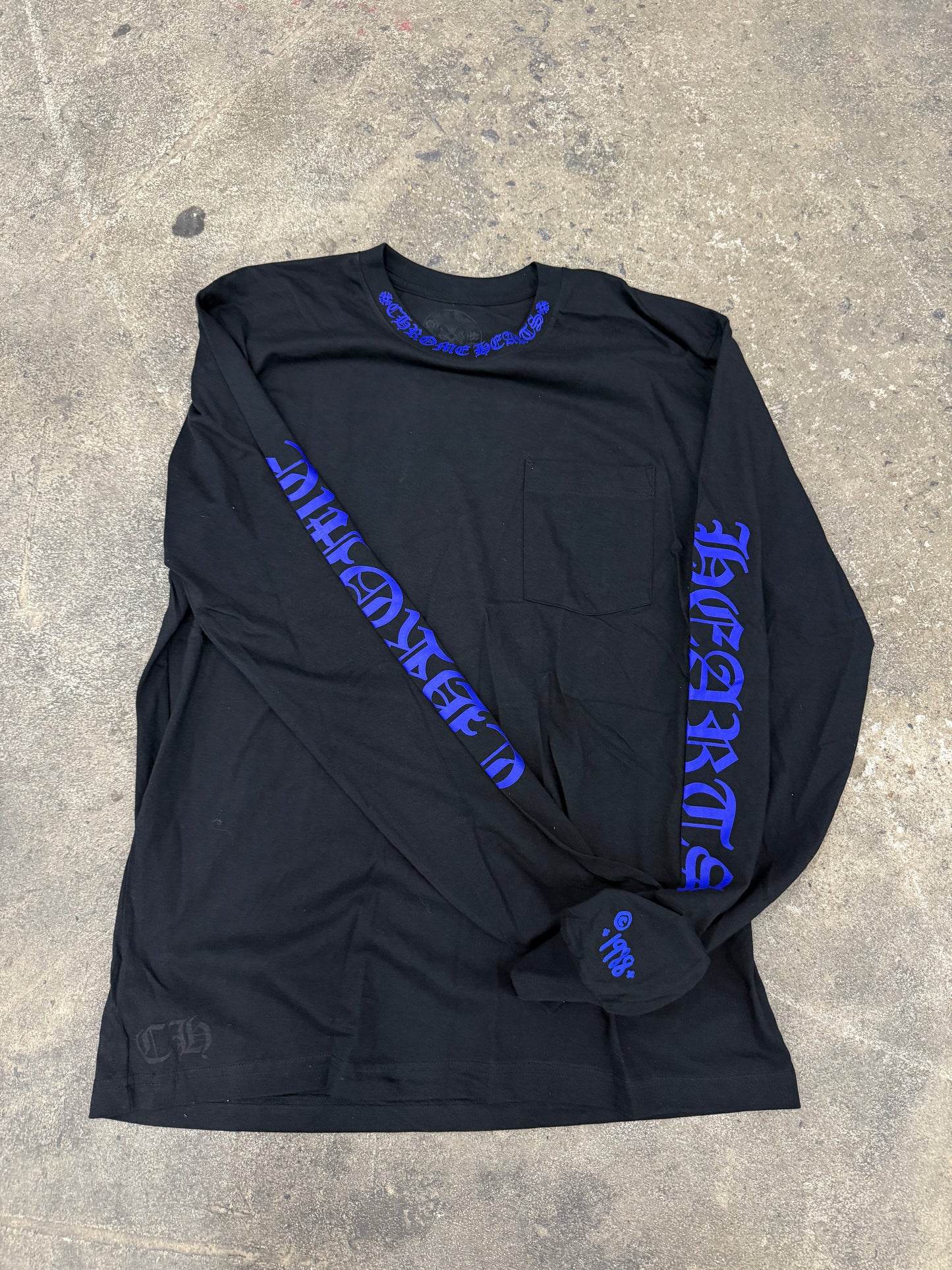 Chrome Hearts 1988 Blue Script Longsleeve