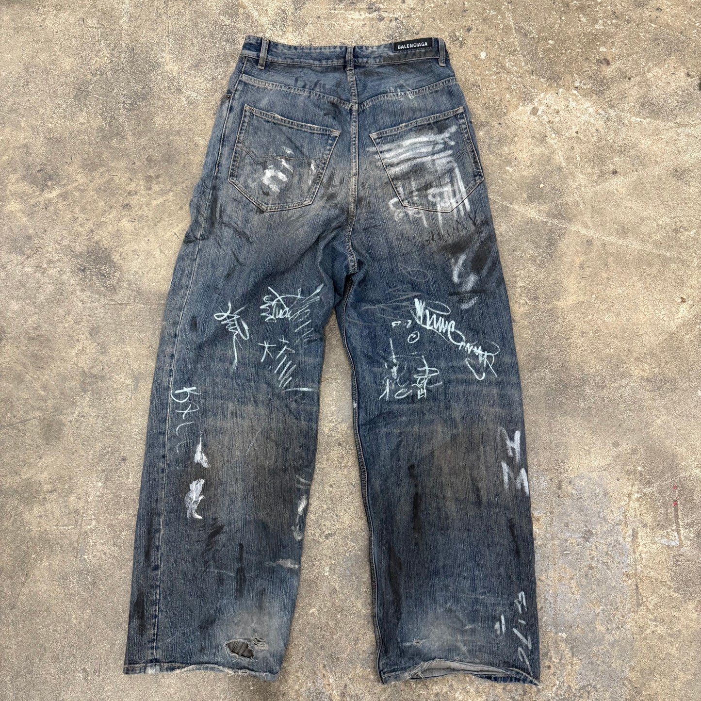 Balenciaga Graffiti Denim