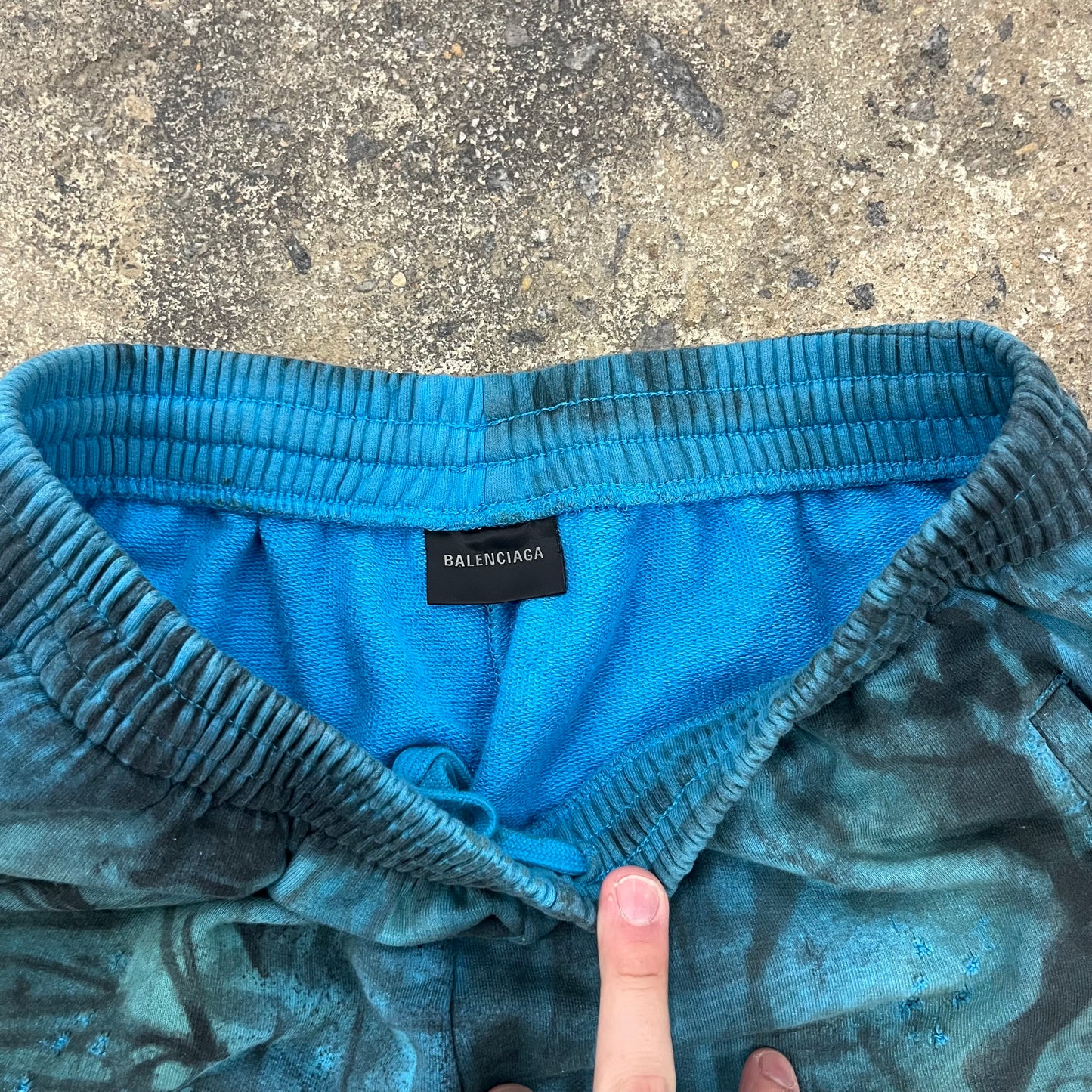 Balenciaga Graffiti Blue Skater Sweats
