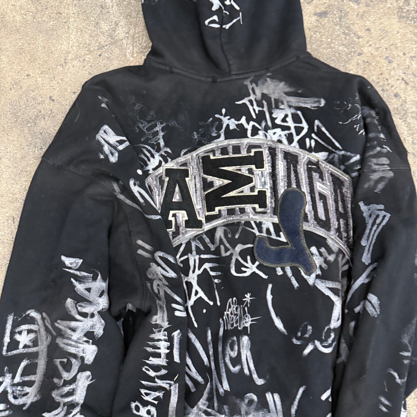 Balenciaga Black Graffiti Skater Zipup