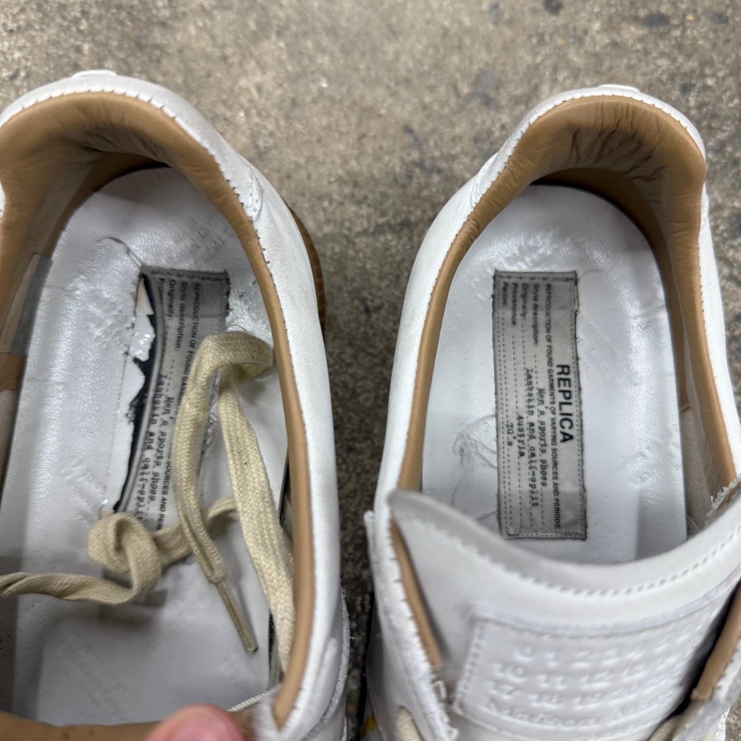 Maison Margiela White Splatter Paint GAT