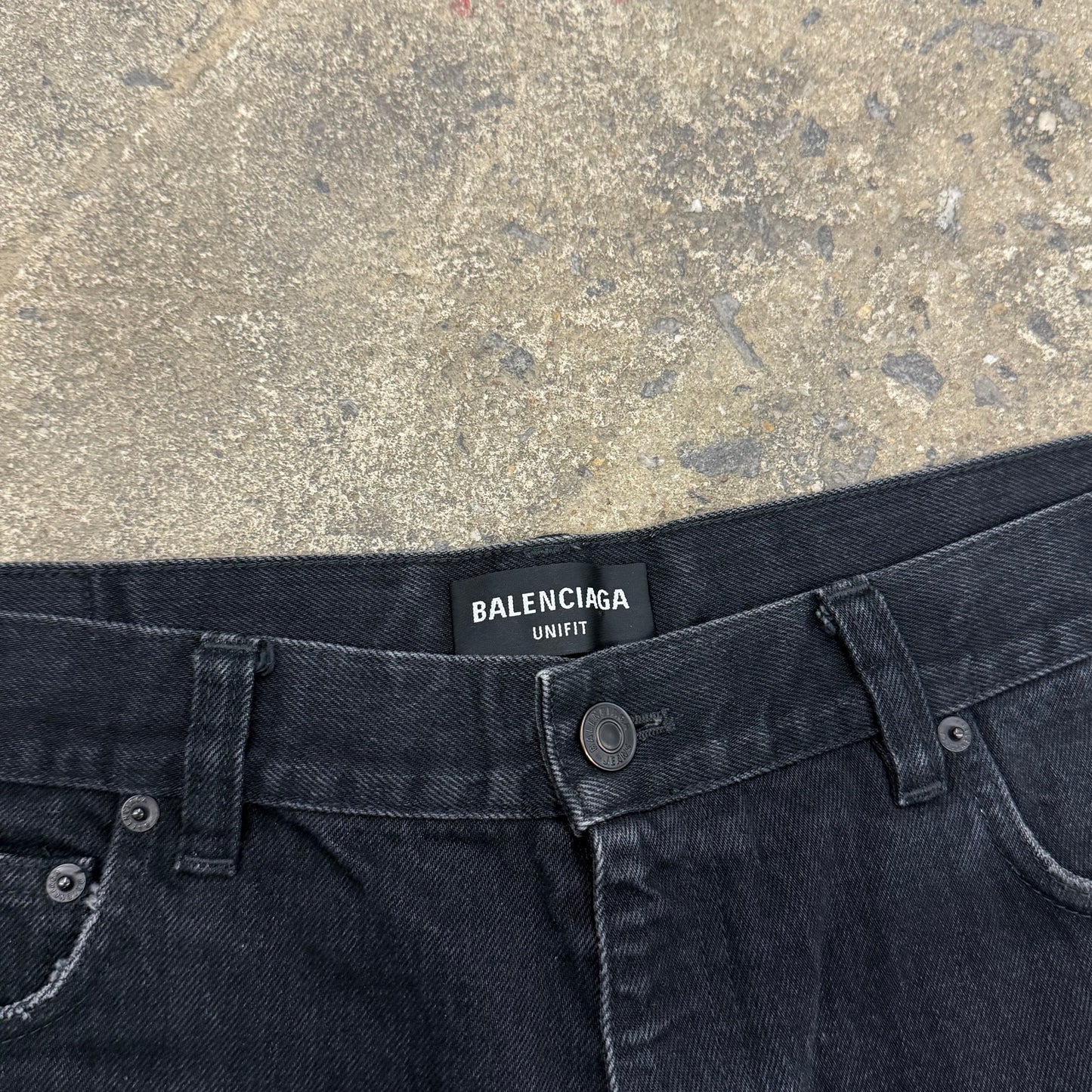 Balenciaga Black Flared Denim