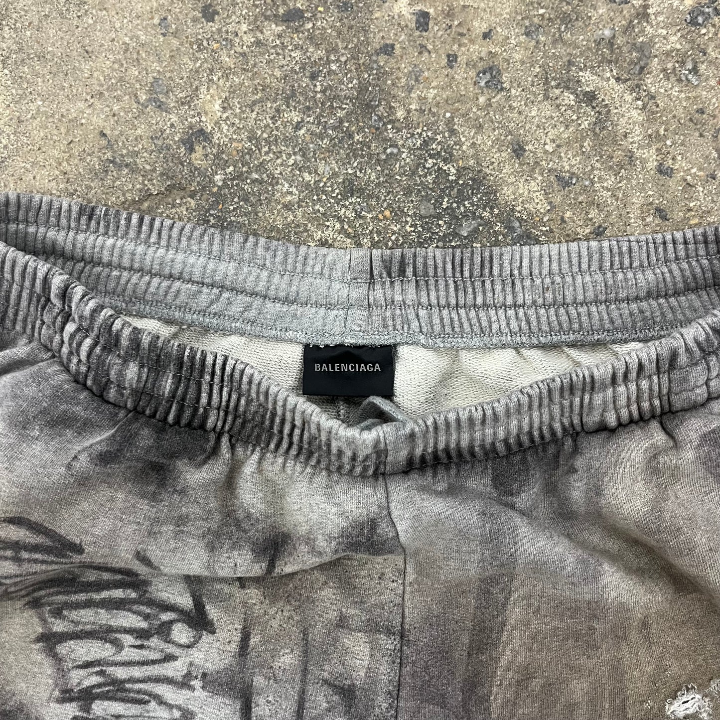 Balenciaga Graffiti Grey Skater Sweats
