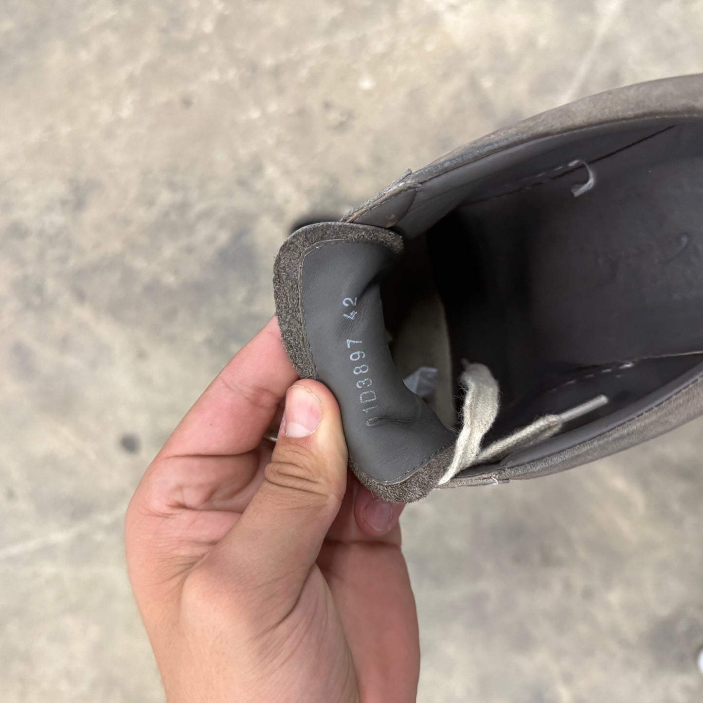 Rick Owens Suede Vintage Sneaker