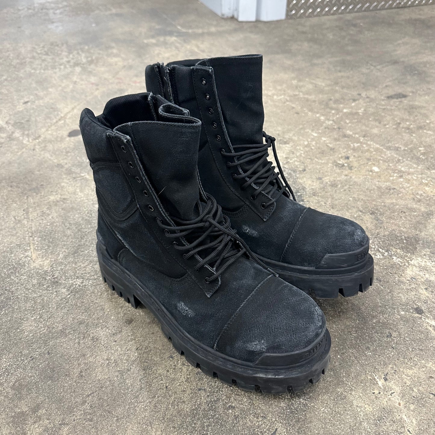 Balenciaga Distressed Strike boots