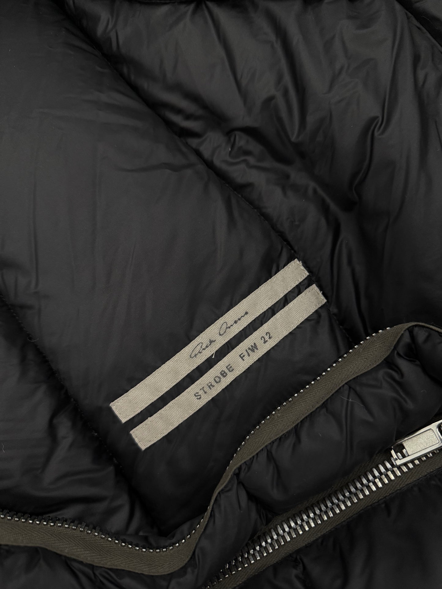 Rick Owens Strobe Gimp Puffer Jacket