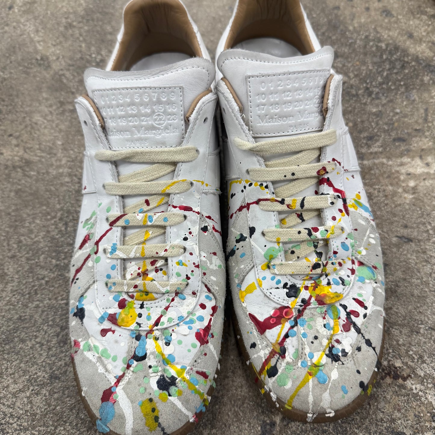 Maison Margiela White Splatter Paint GAT