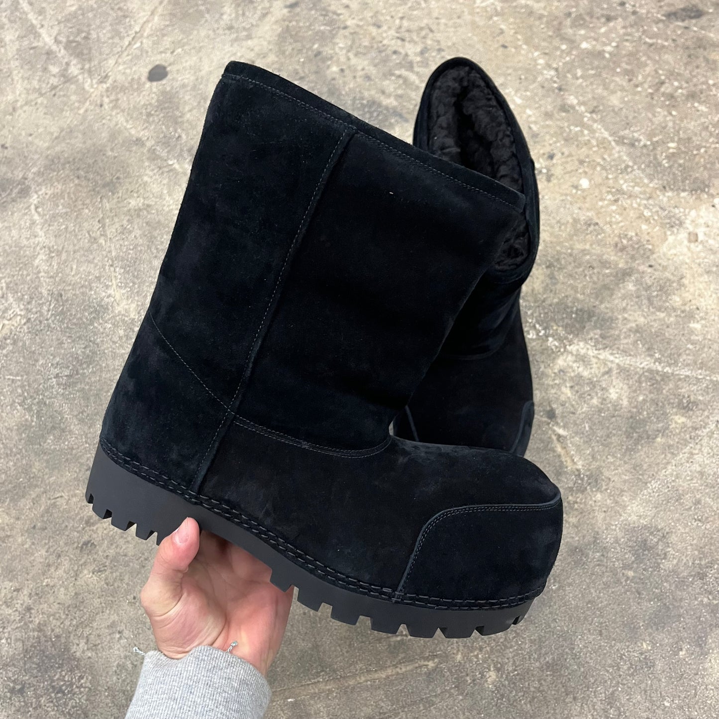 Balenciaga Fur Alaska Boots