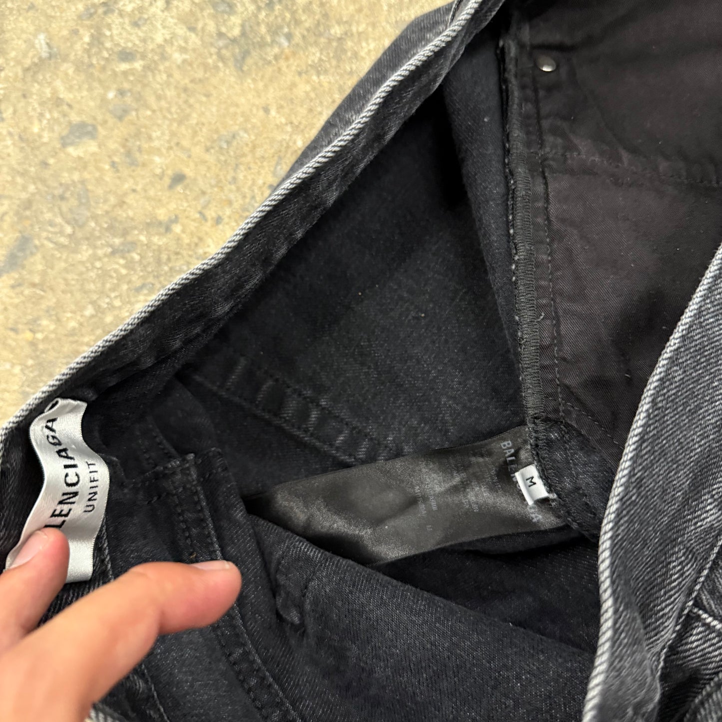 Balenciaga Distressed Flared Denim
