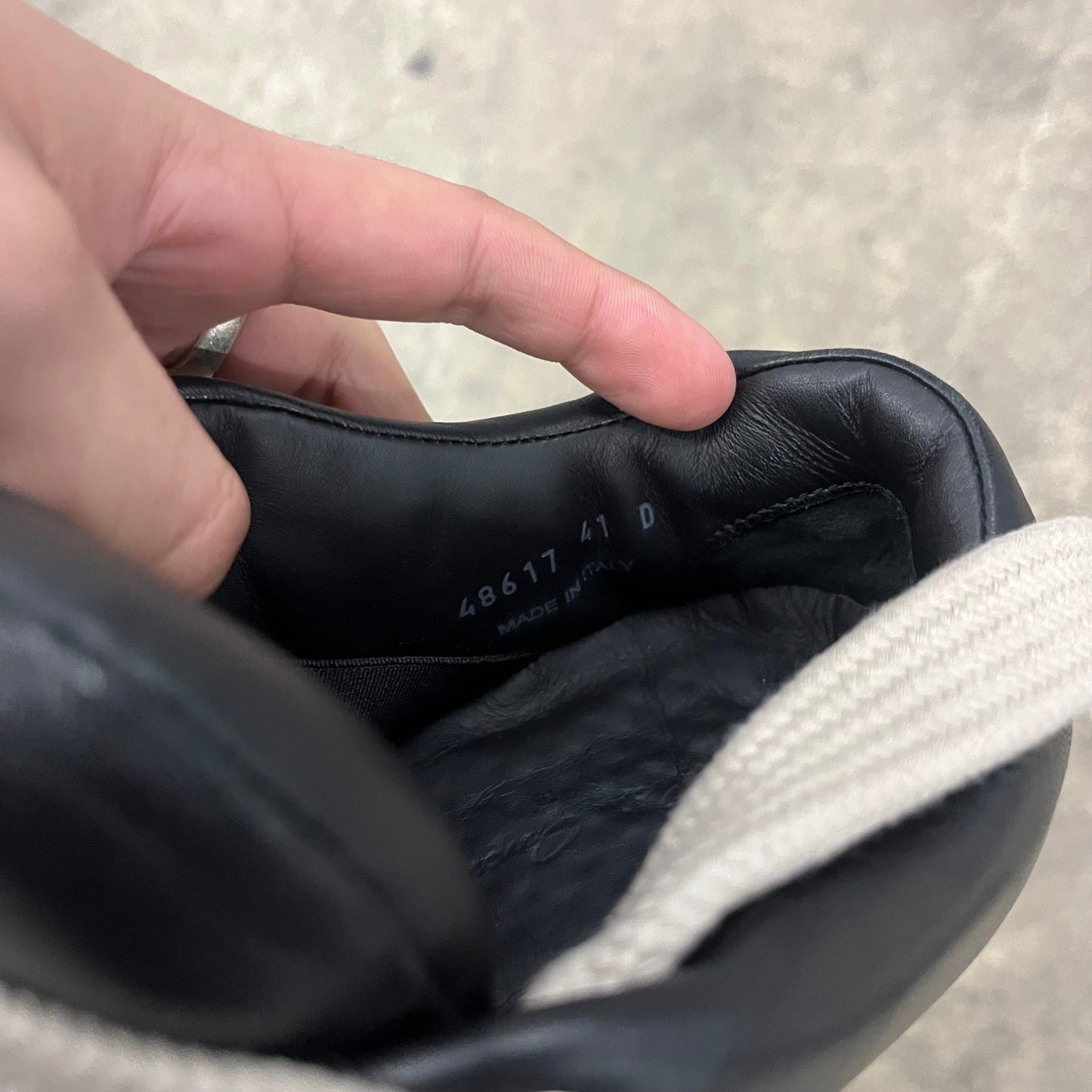 Rick Owens Porterville Jumbo Lace Ramones