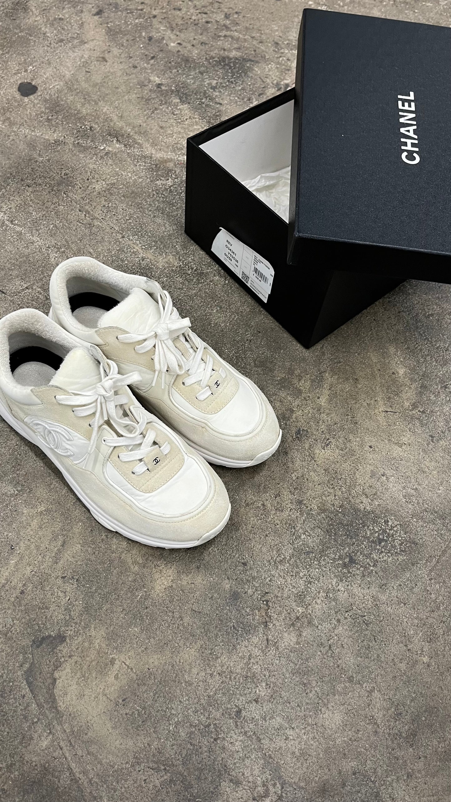 Chanel White Trainers