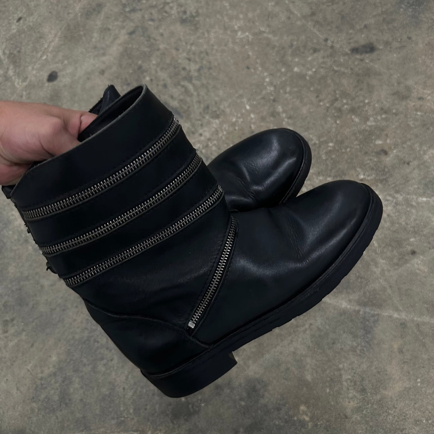 RAF Simons AW07 Accordion Boots