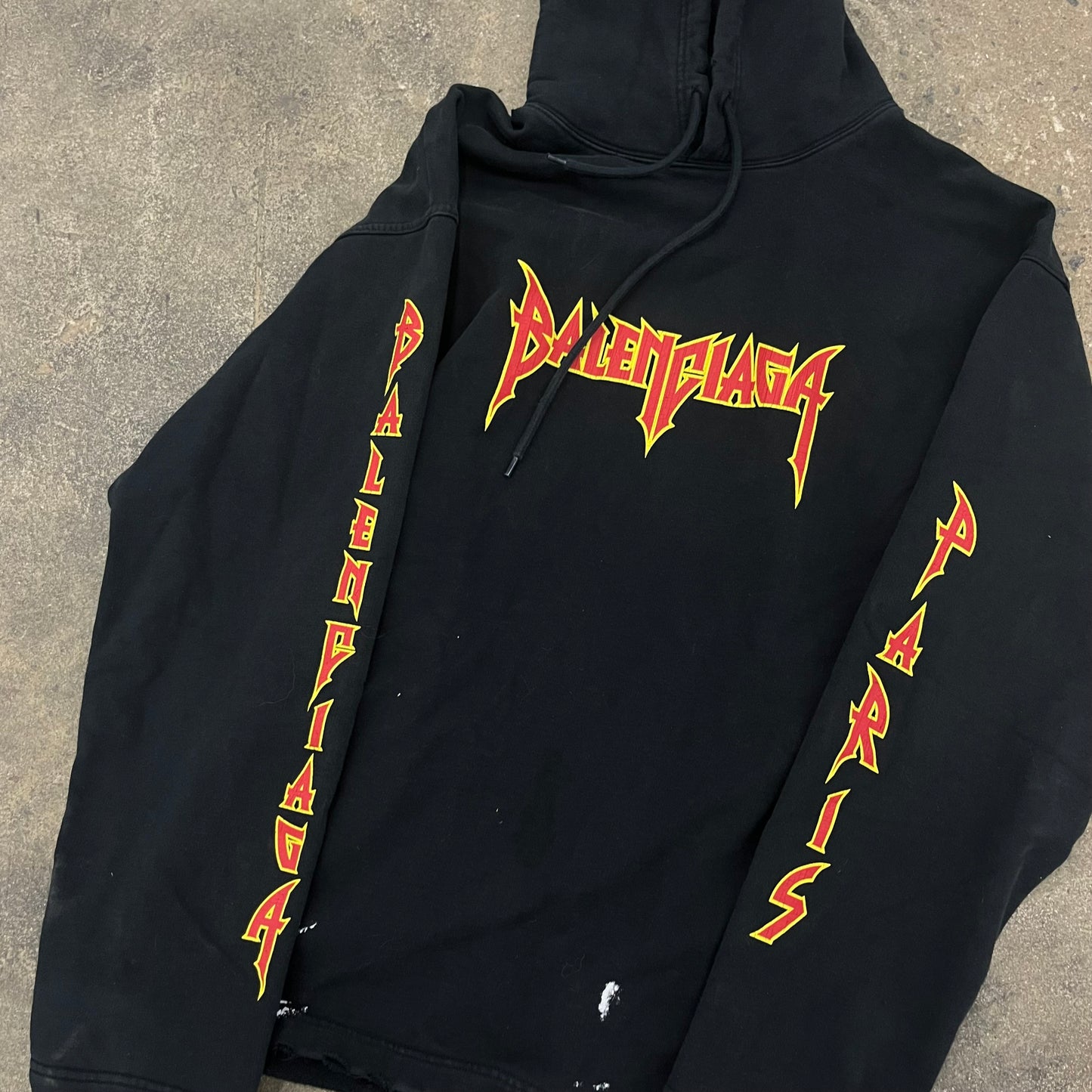 Balenciaga Metal Distressed Hoodie