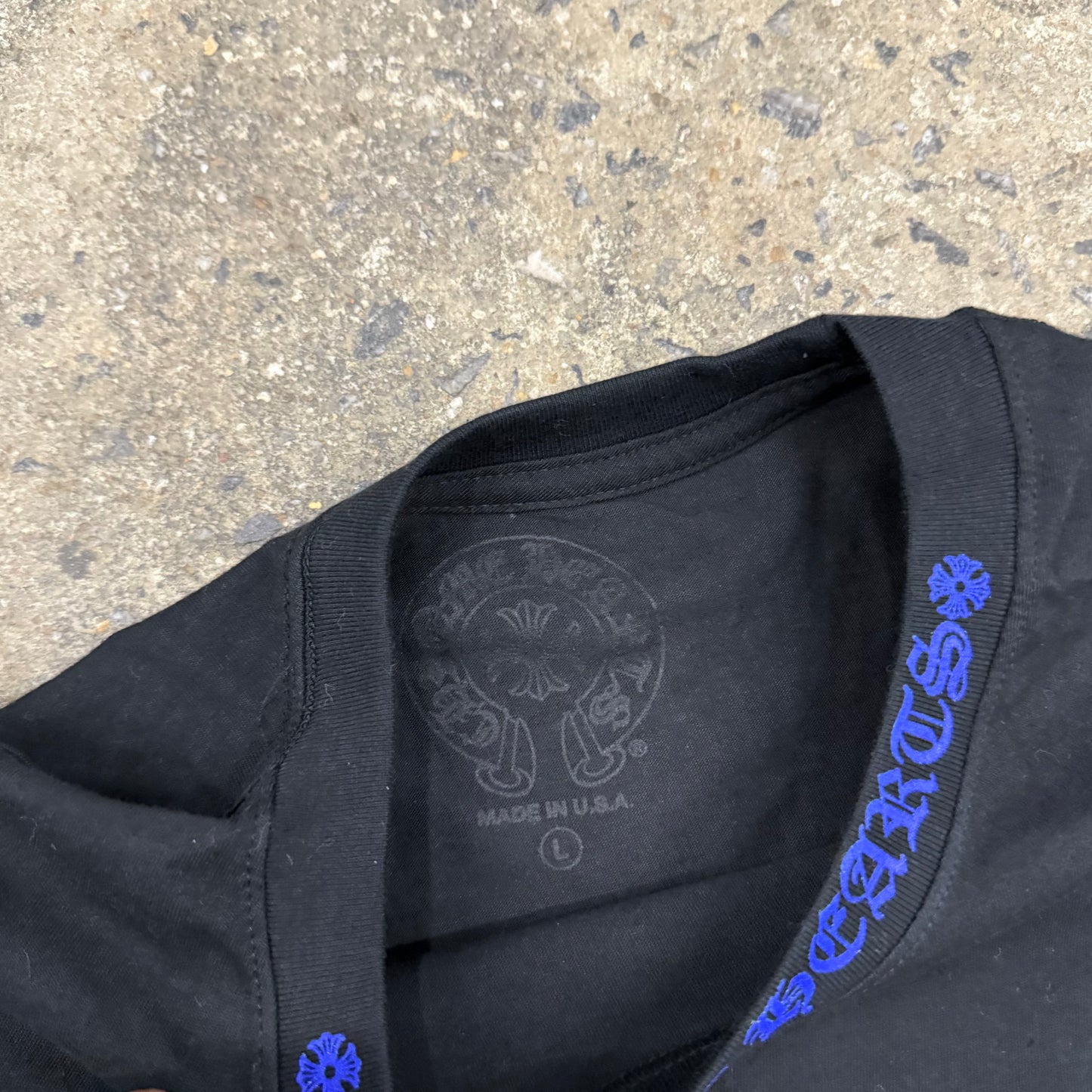 Chrome Hearts 1988 Blue Script Longsleeve