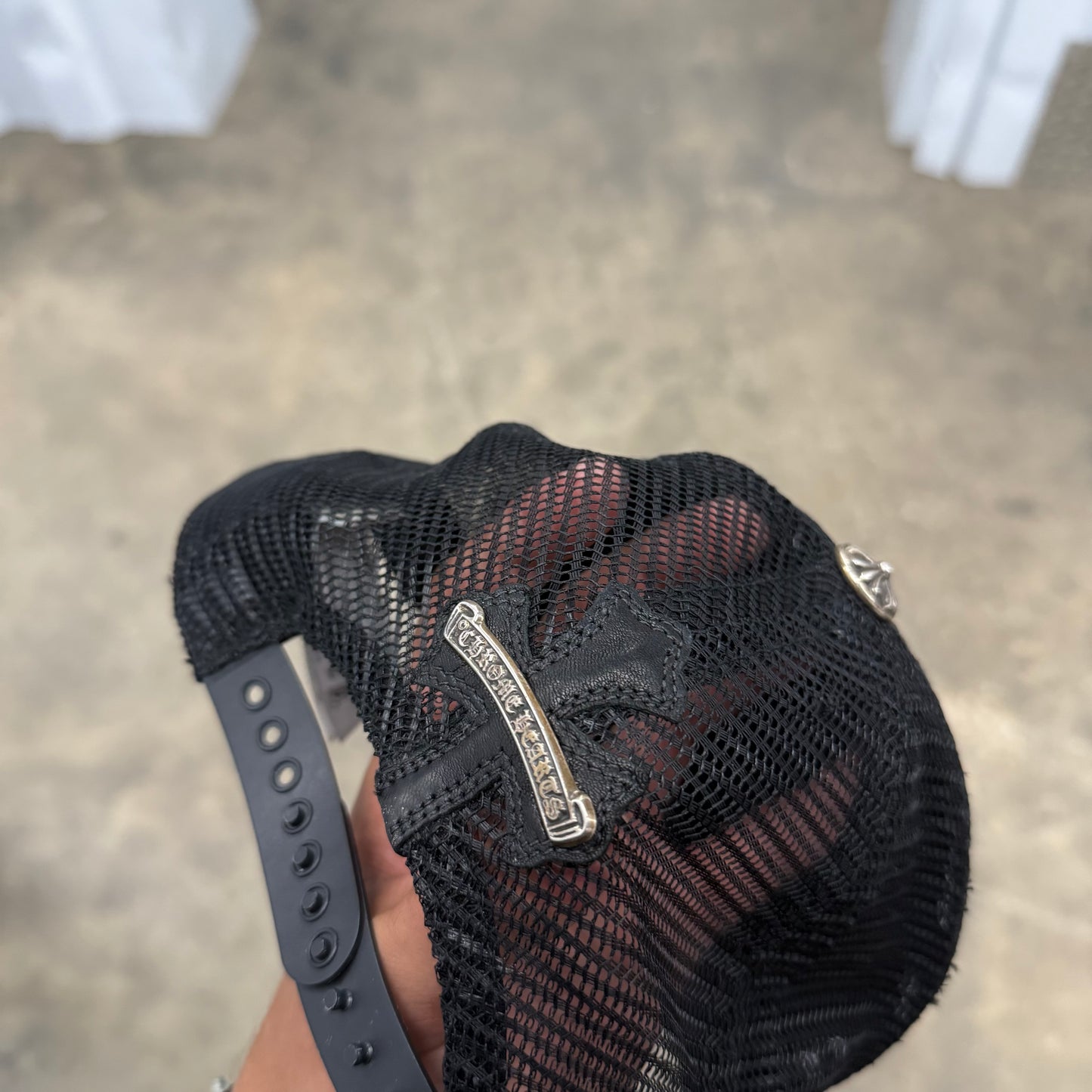 Chrome Hearts Cemetery Cross Trucker