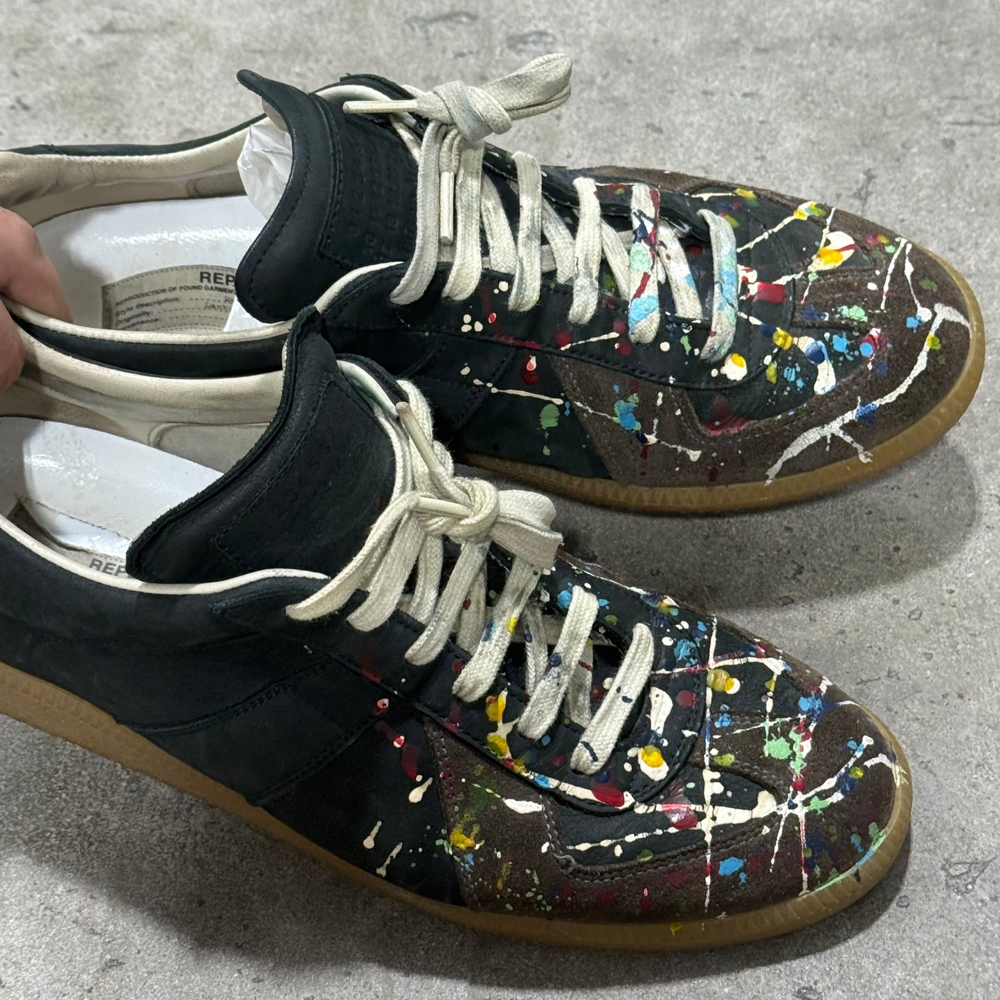 Maison Margiela ‘Black’ Splatter Paint GAT