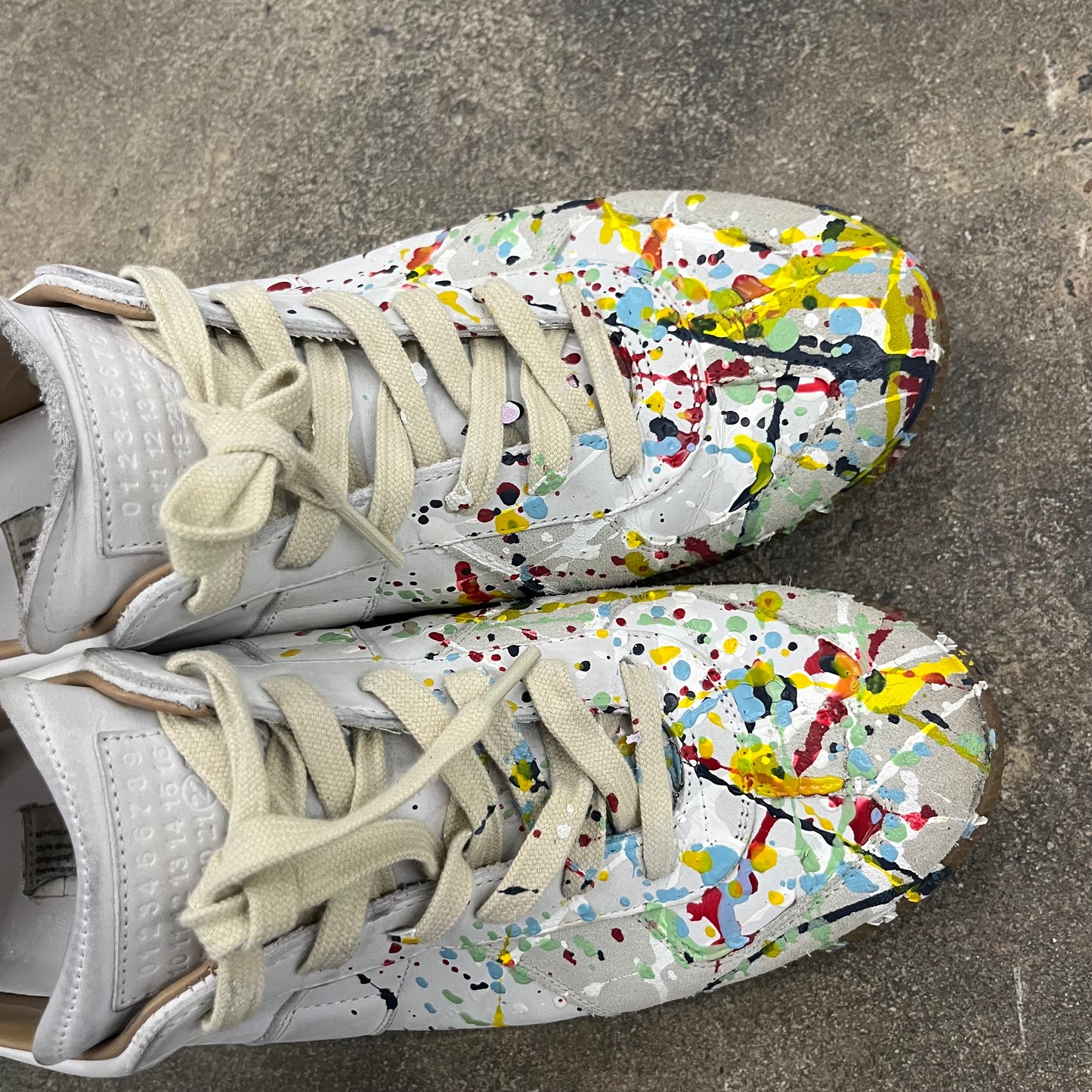 Maison Margiela splatter paint GAT