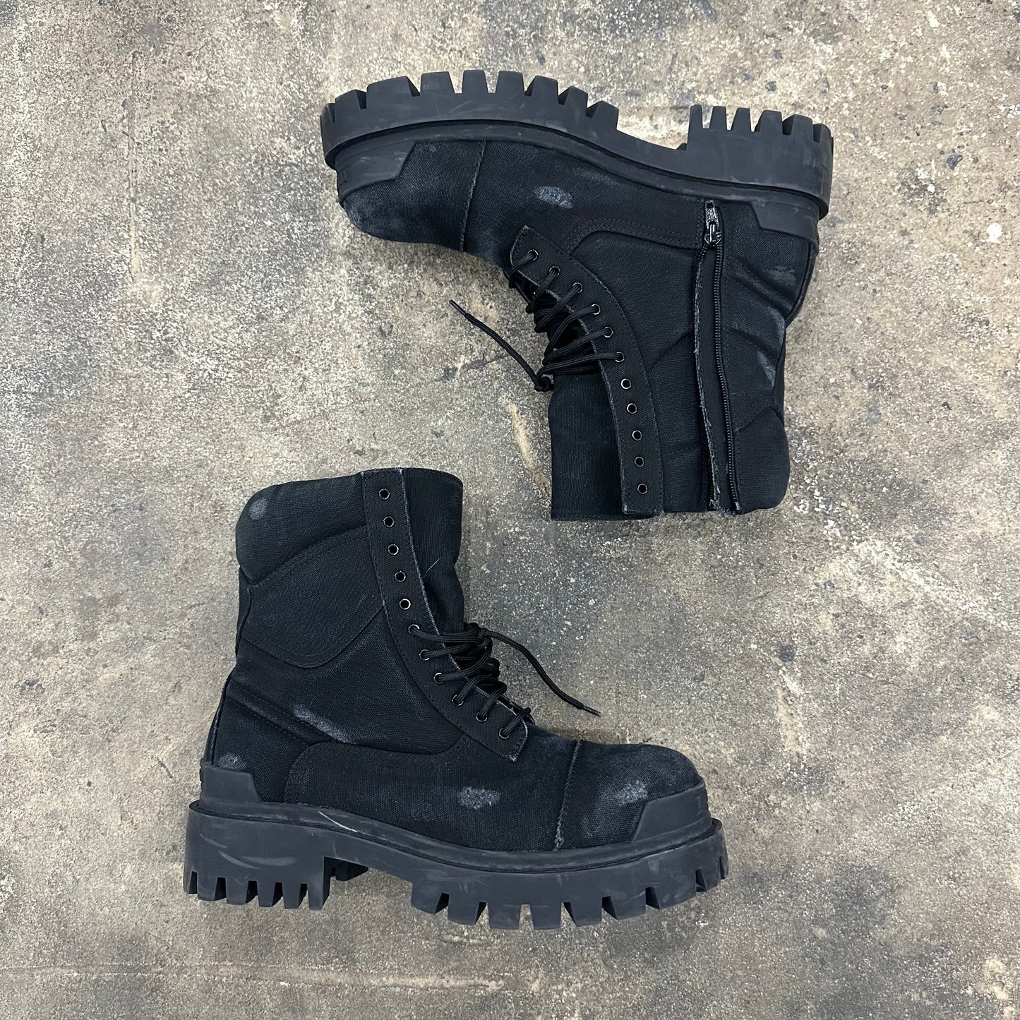 Balenciaga Distressed Strike boots