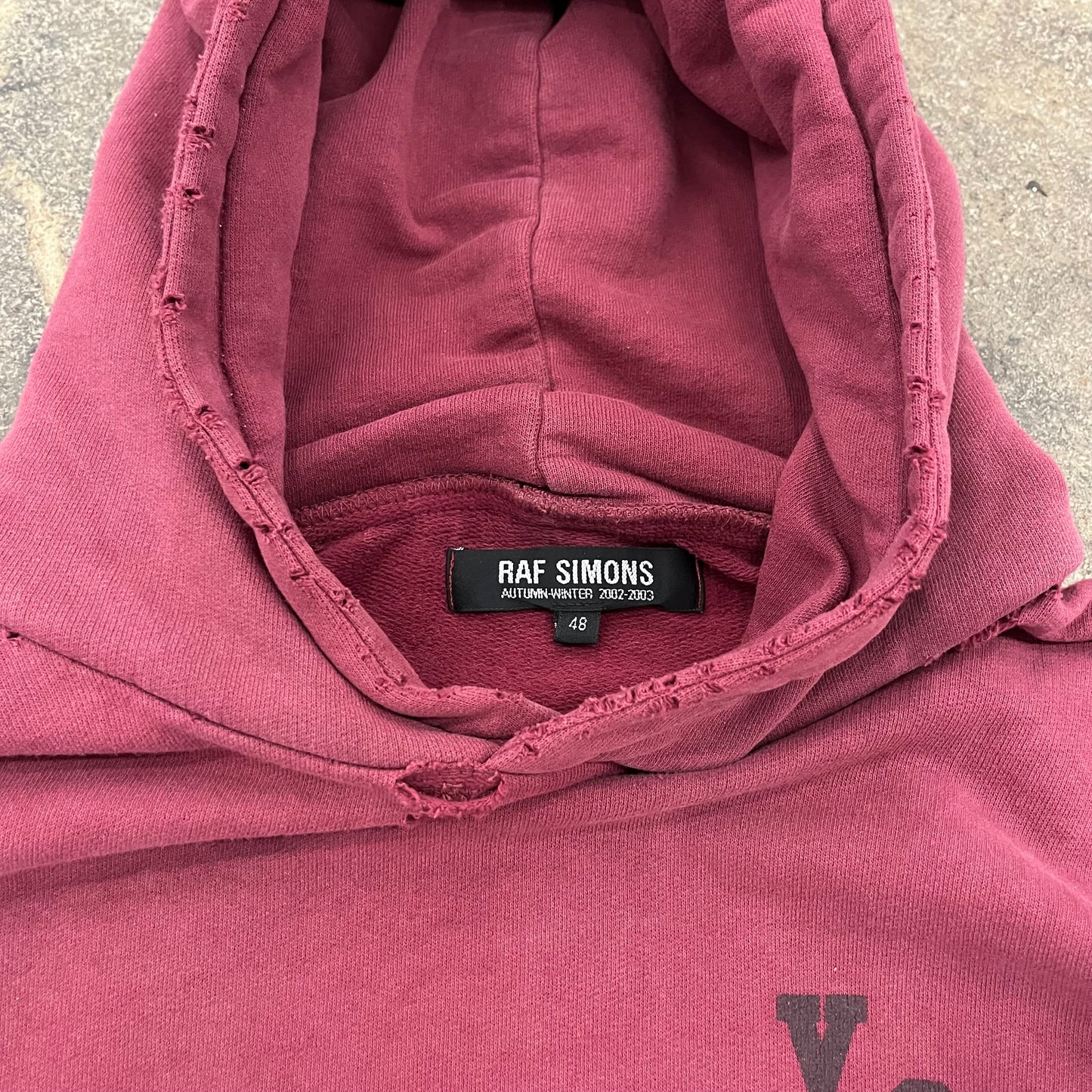 RAF Simons AW02 VC Roots hoodie