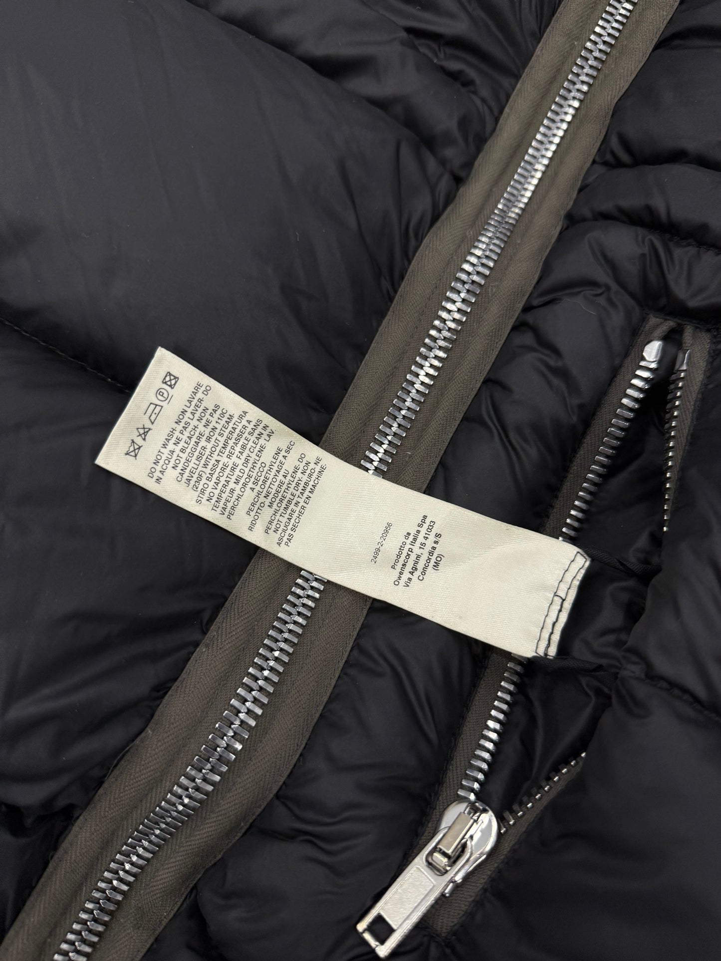 Rick Owens Strobe Gimp Puffer Jacket