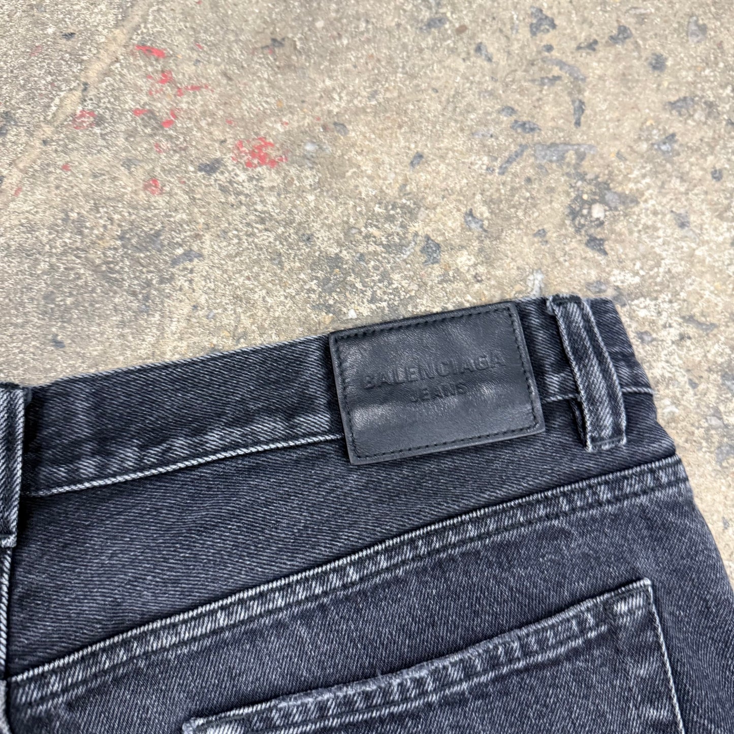Balenciaga Distressed Flared Denim