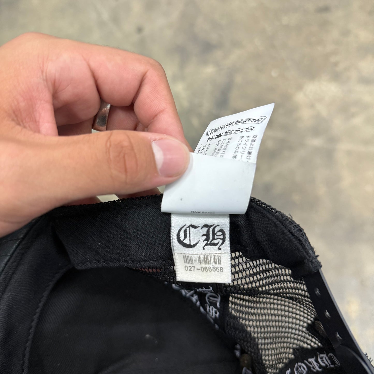 Chrome Hearts Cemetery Cross Trucker