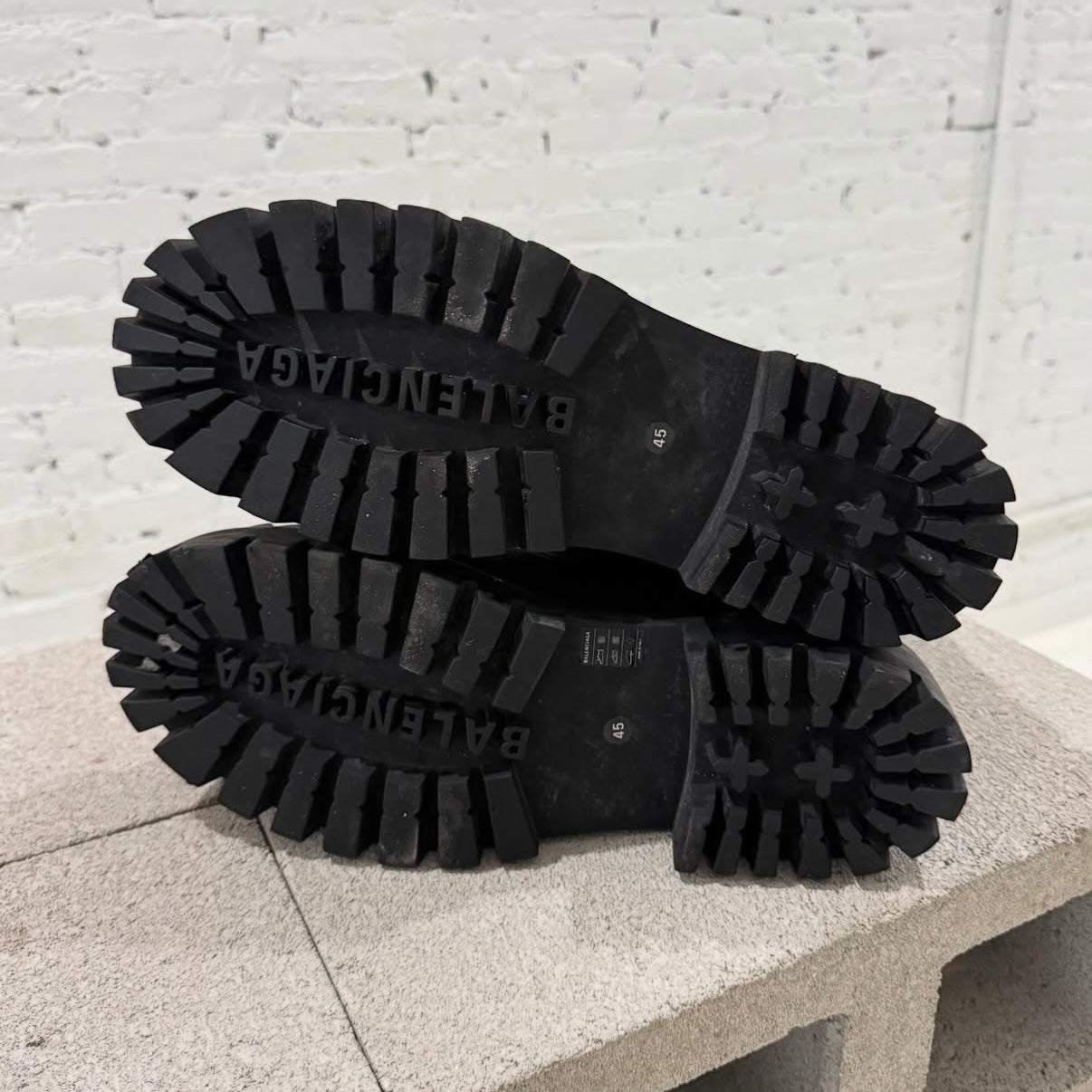Balenciaga Distressed Strike Boots