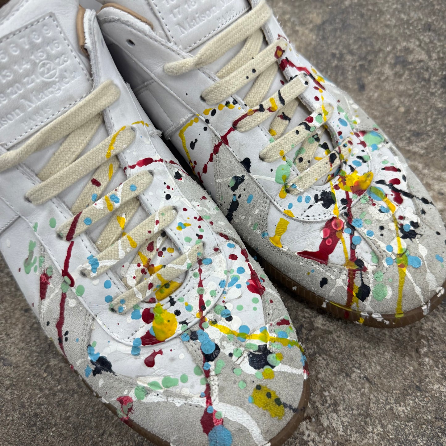 Maison Margiela White Splatter Paint GAT