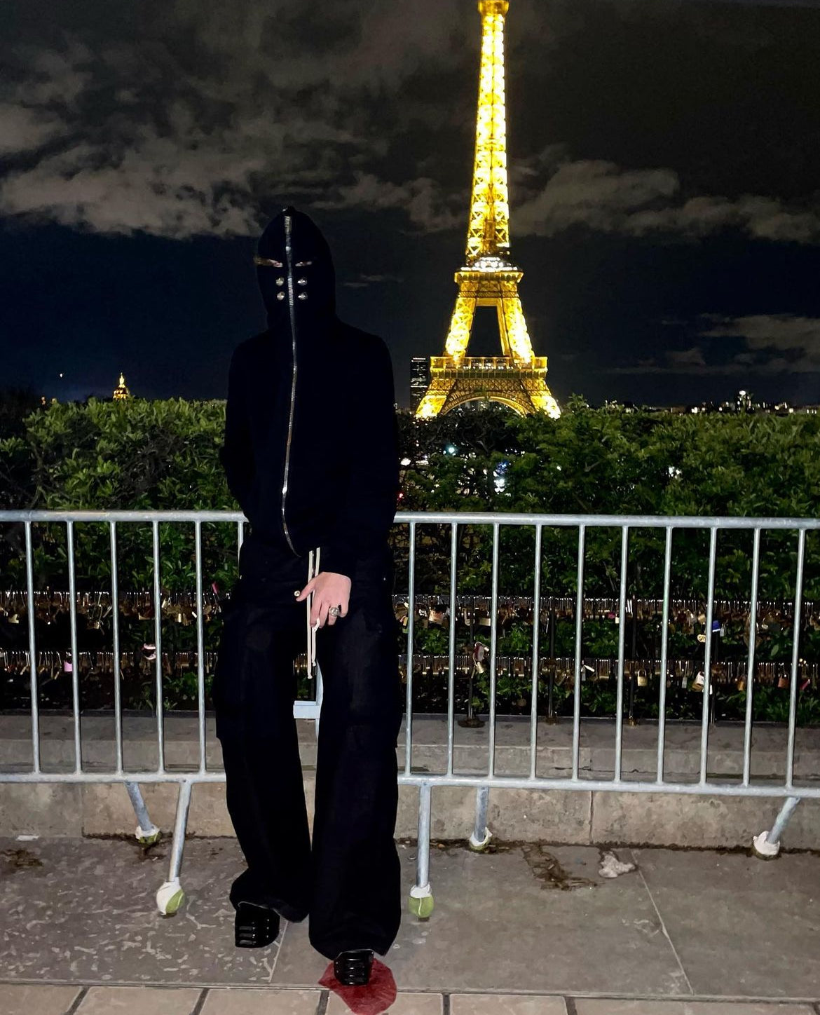 Rick Owens Gimp Zipup in Black