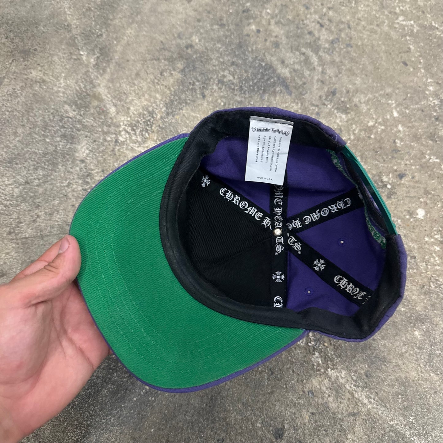 Chrome Hearts Purple ‘CH’ Hat