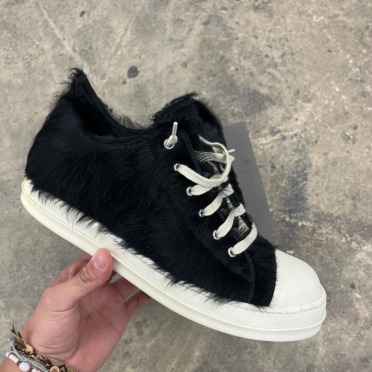 Rick Owens Pony Hair Ramones