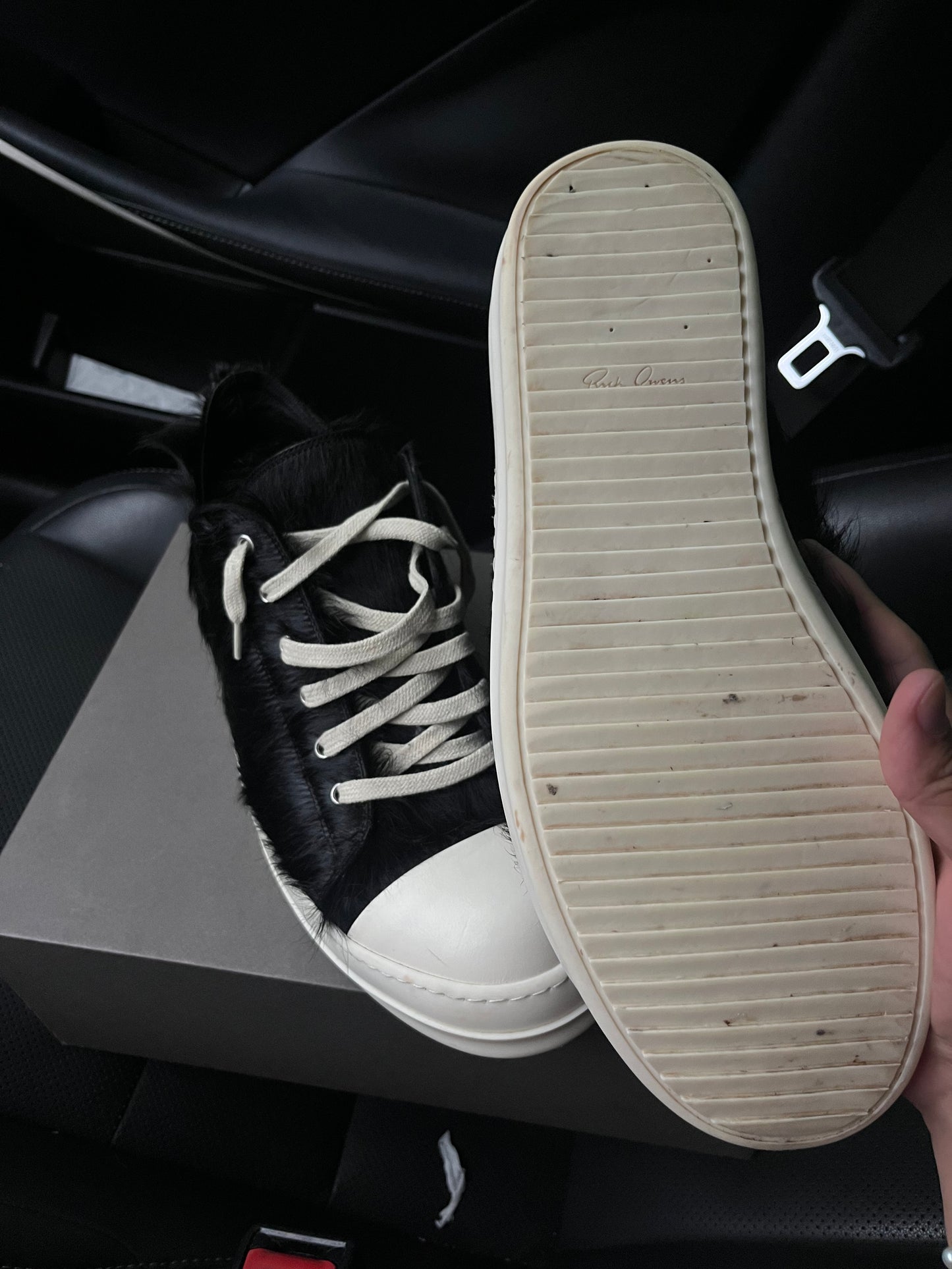 Rick Owens Pony Hair Ramones